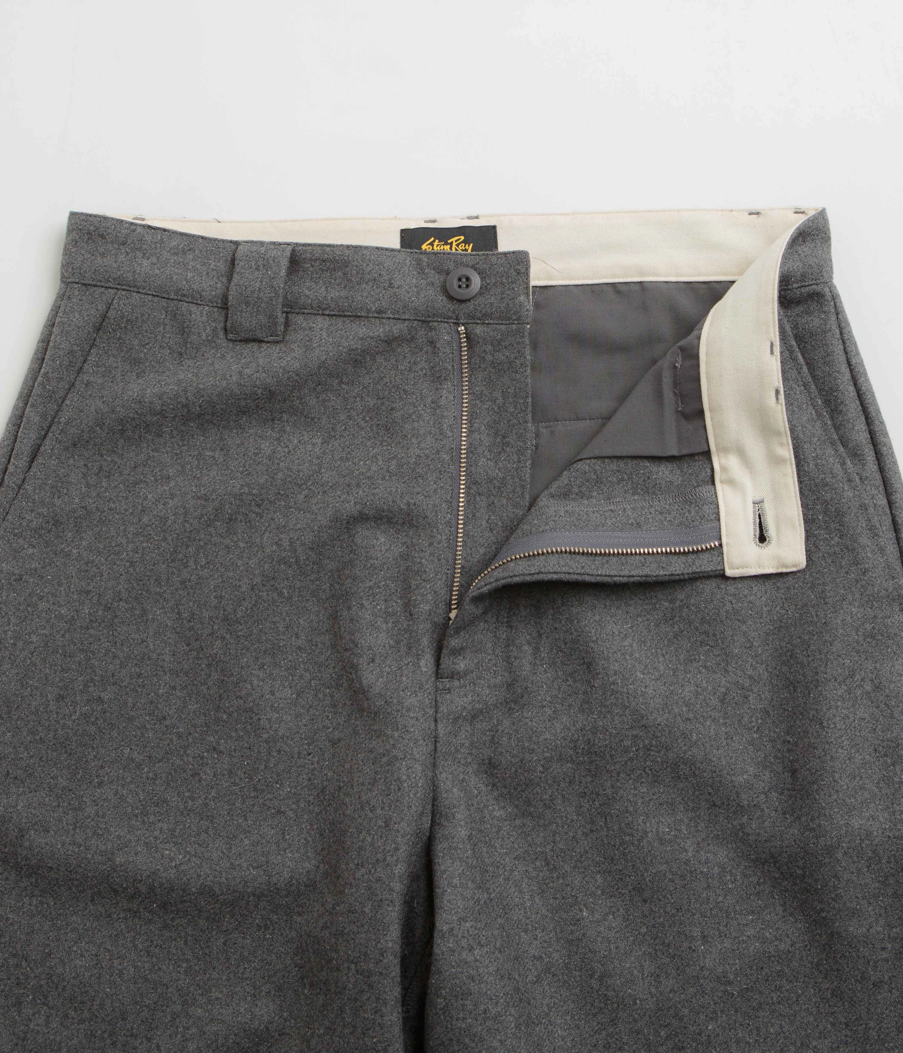 Stan Ray A Pants - Charcoal Wool HighDensityWeave Comfort Layer