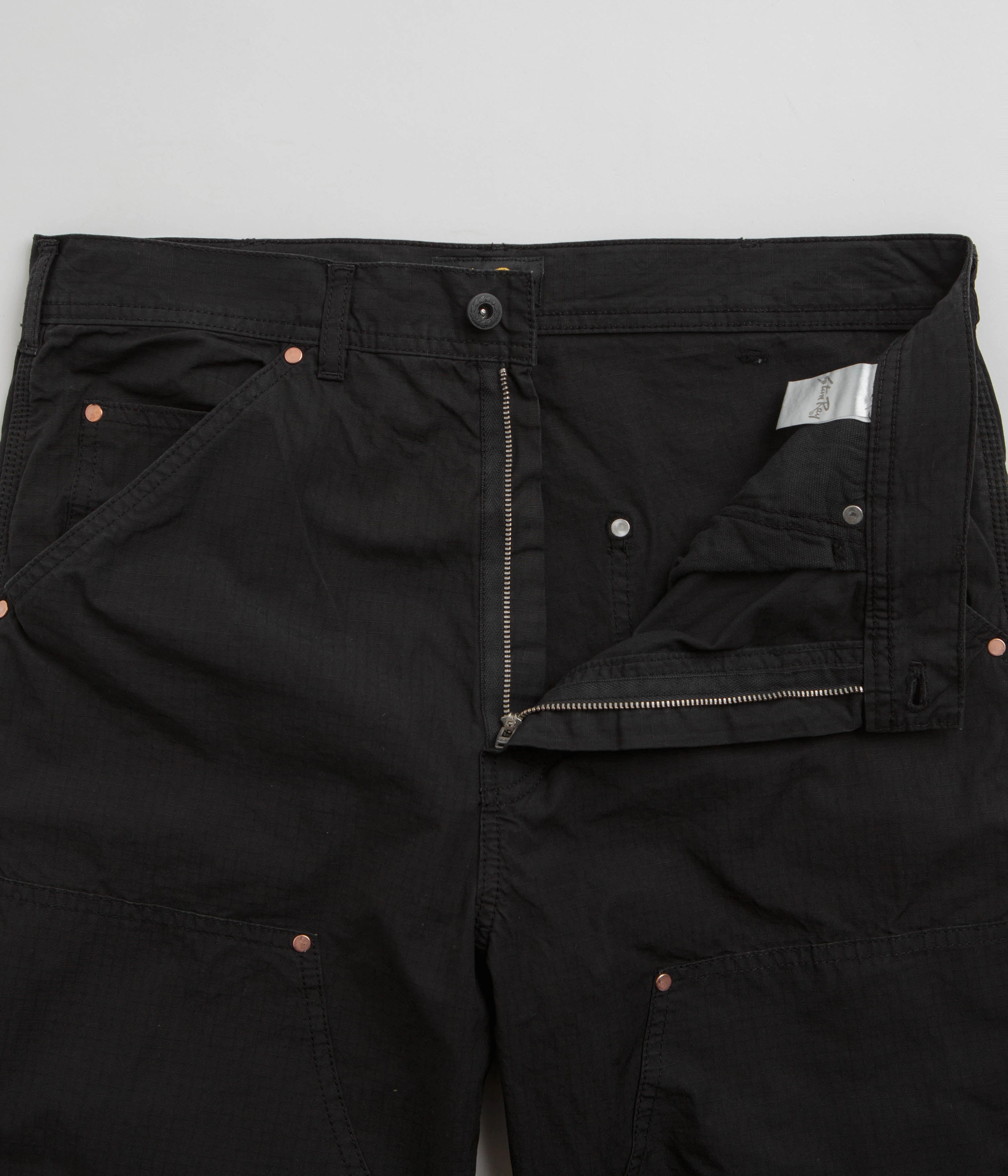 Stan Ray Double Knee Pants - Black Ripstop Chilly Weather Comfort