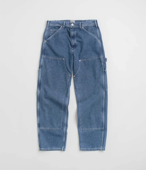 Comfortable Look Stan Ray Double Knee Pants - Heavy Stone Wash Denim
