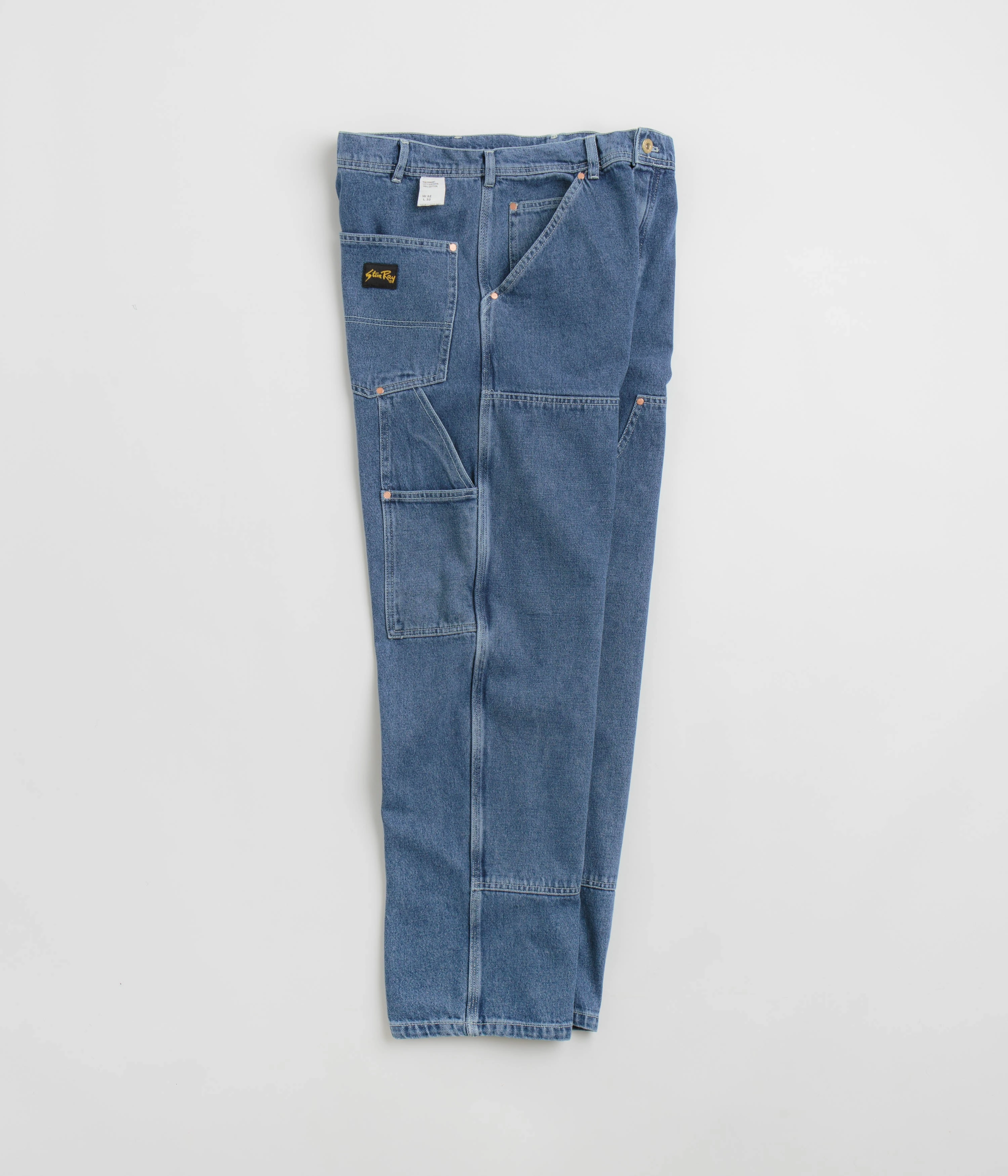 Stan Ray Double Knee Pants - Heavy Stone Wash Denim Flexible Activewear