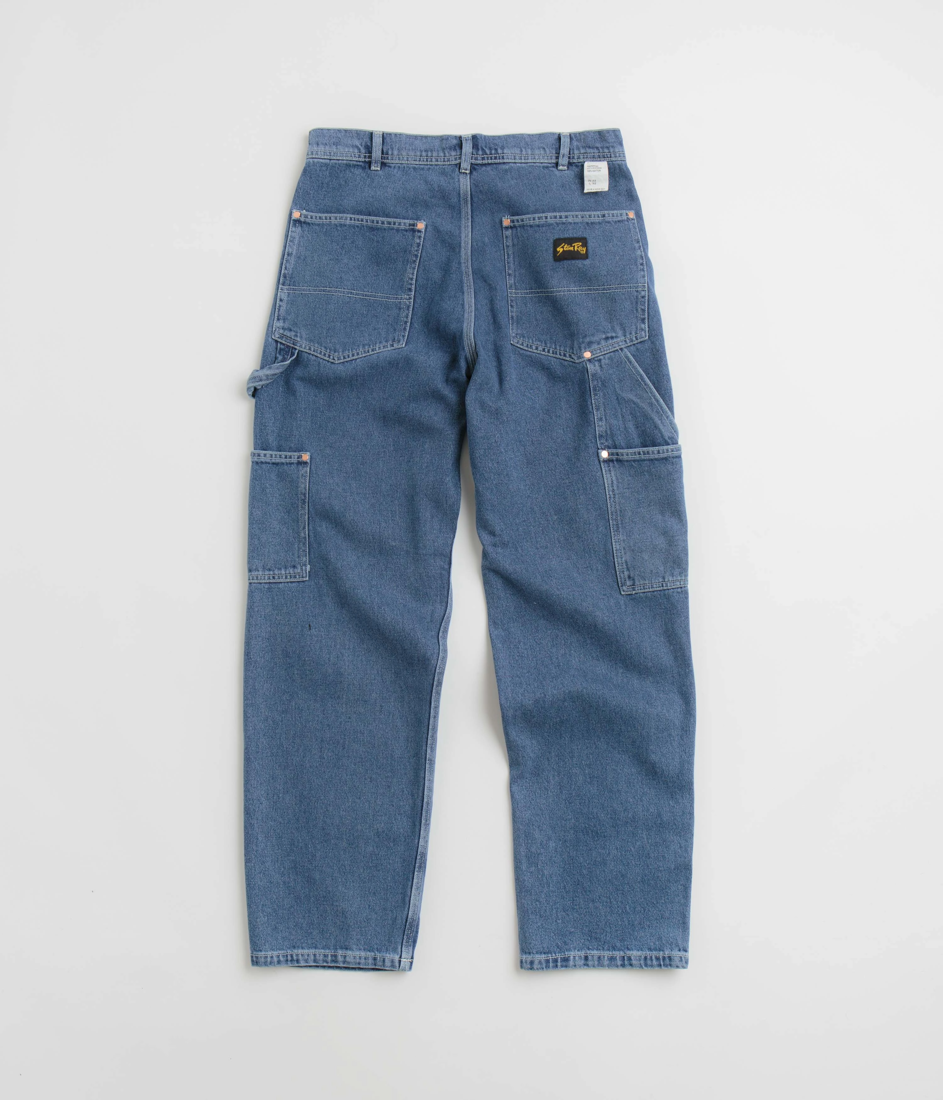 Easy Wear Day-to-Day Wear Stan Ray Double Knee Pants - Heavy Stone Wash Denim