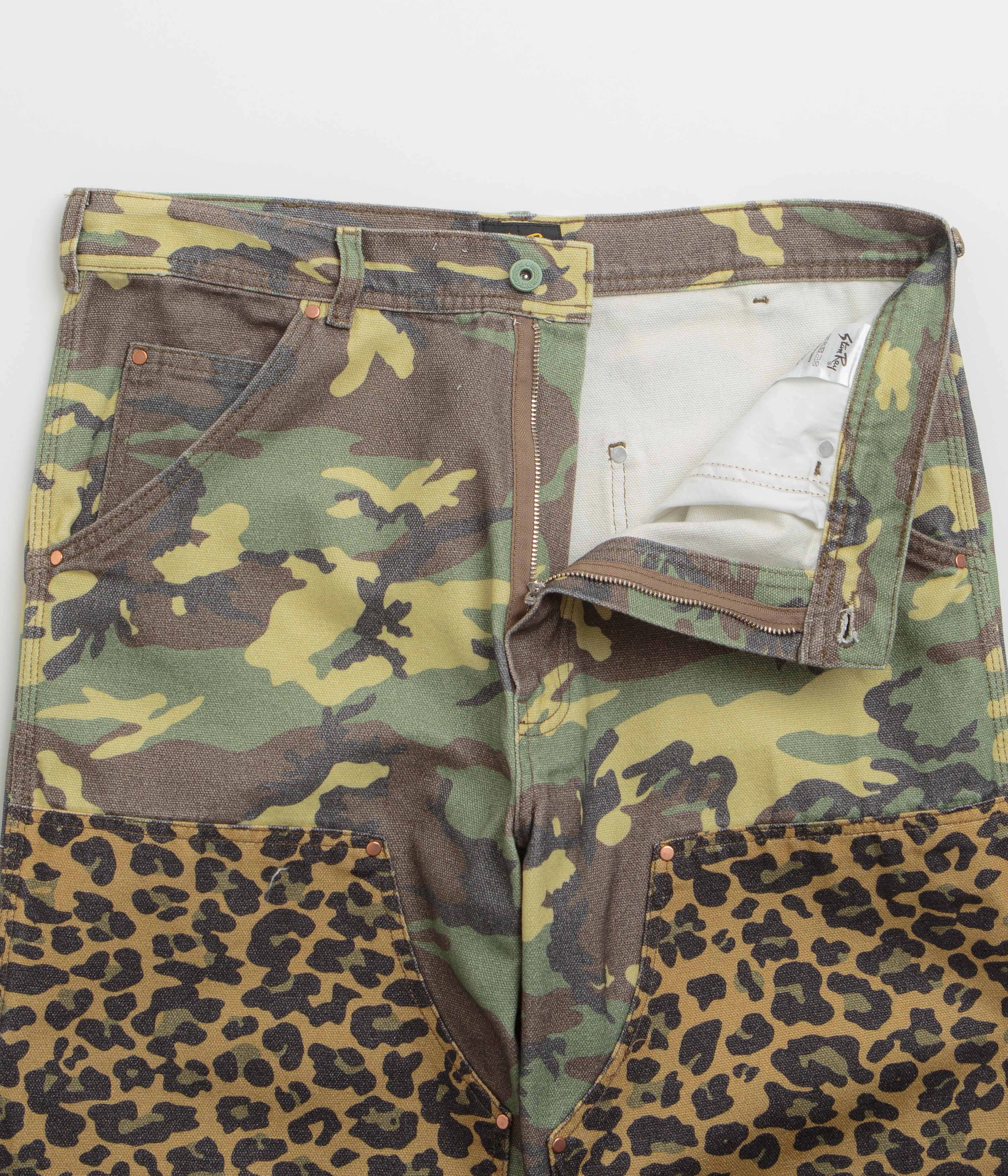 Stan Ray Double Knee Pants - Woodland DPM Duck / Leopard Duck Mix Reinforced Stress Points Urban Cool