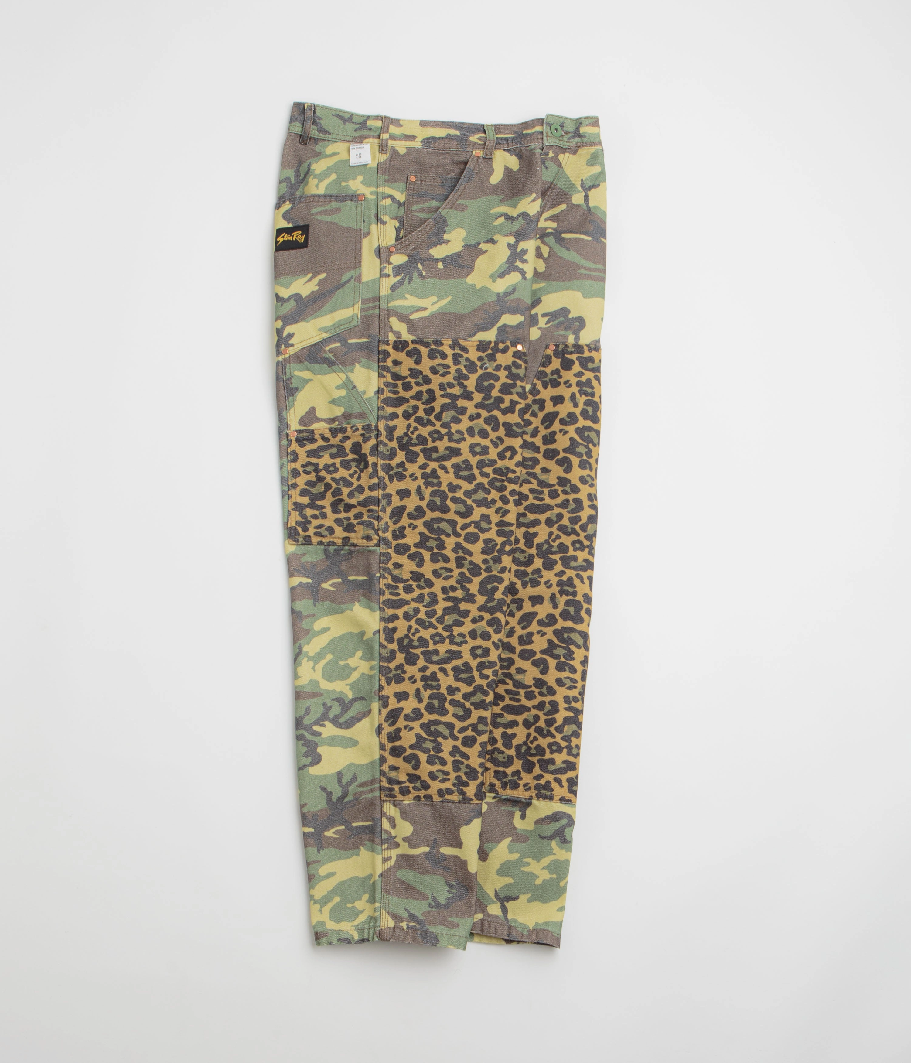 Minimal Cut TearResistantPanels Stan Ray Double Knee Pants - Woodland DPM Duck / Leopard Duck Mix