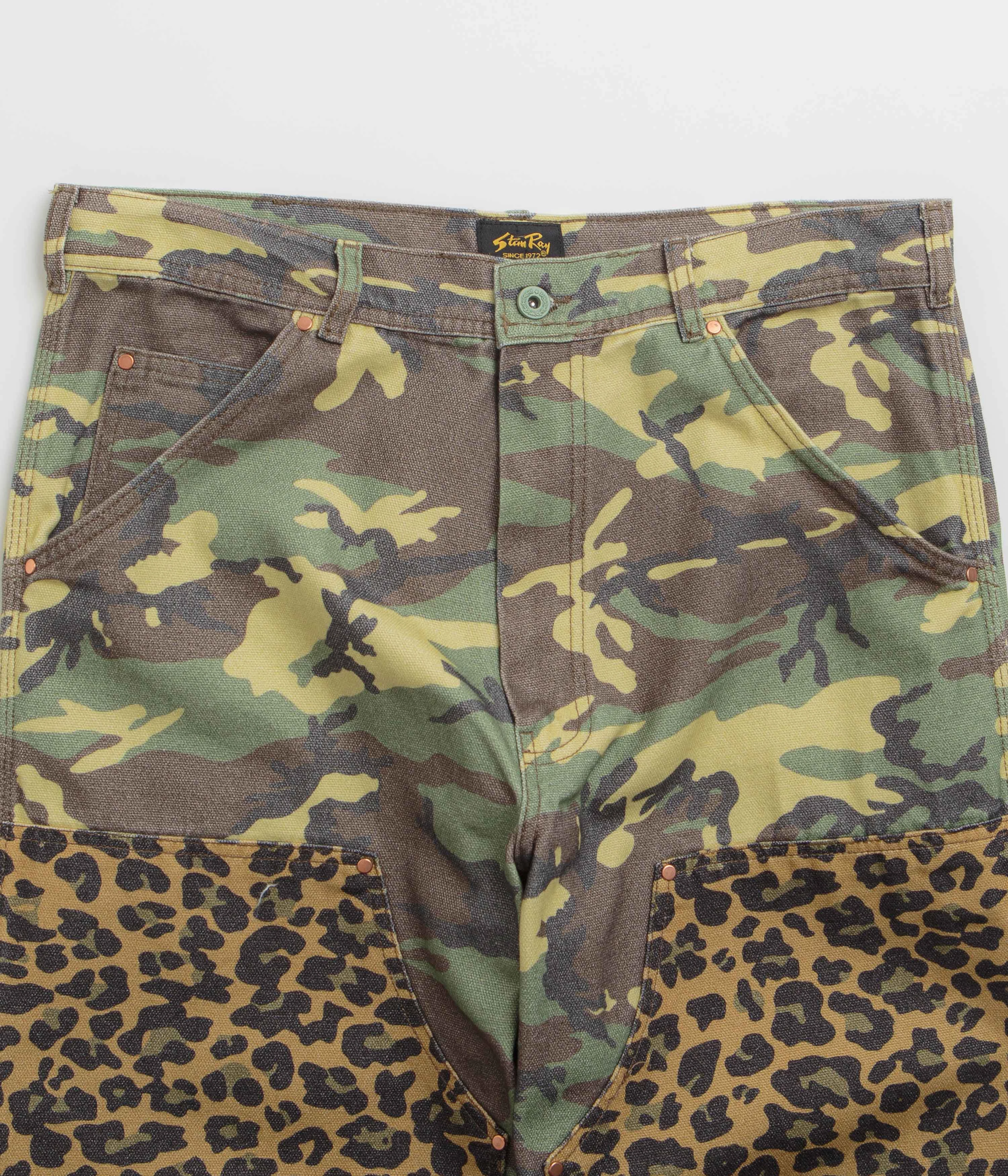 Stan Ray Double Knee Pants - Woodland DPM Duck / Leopard Duck Mix Slim Stretch