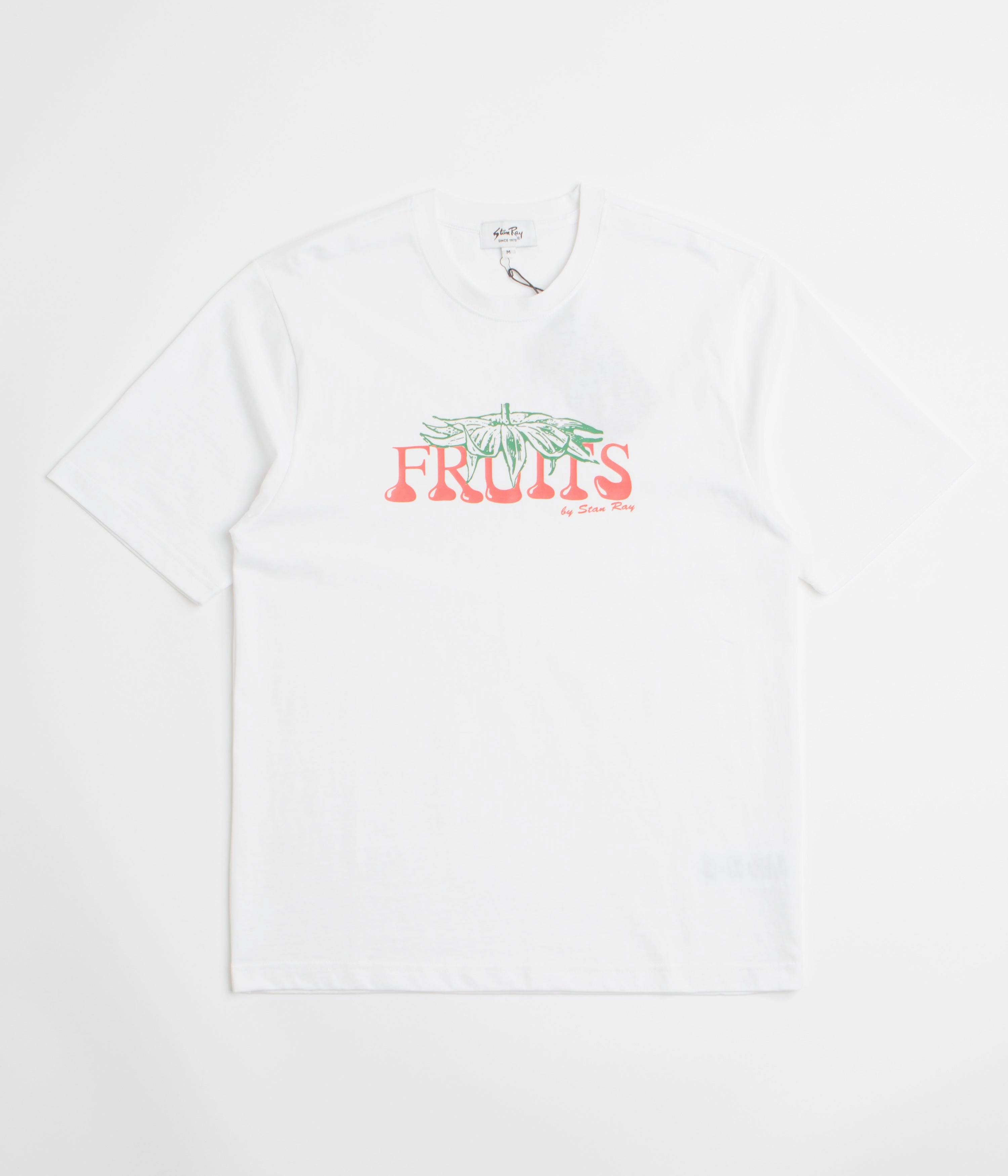 Multi Panel Design QuickDry Material Stan Ray Fruits T-Shirt - White