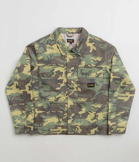 Anti Static Lining Stan Ray Lined Trucker Jacket - Woodland DPM Duck