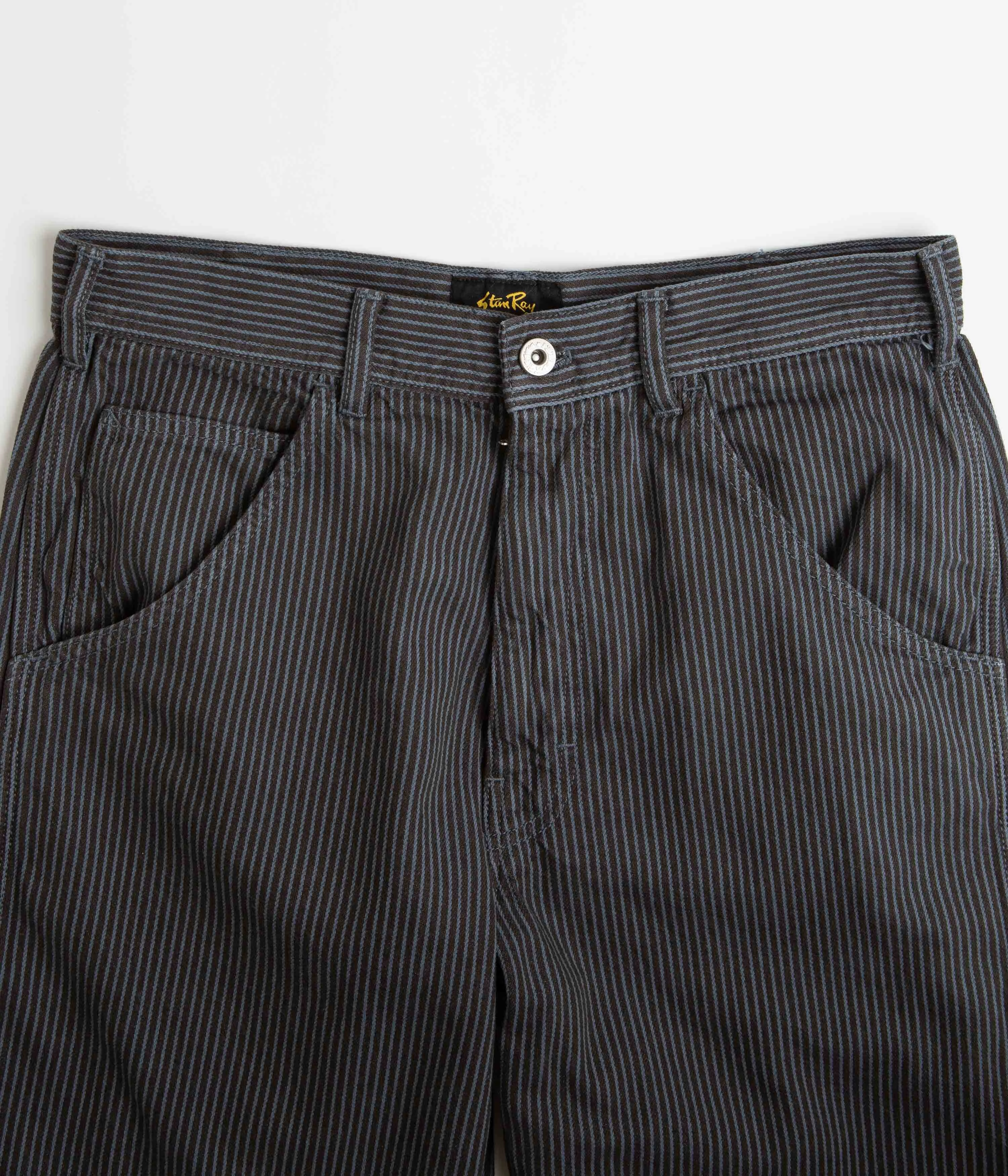 DurablePolyester Stan Ray OG Painter Pants - Black Overdye Hickory