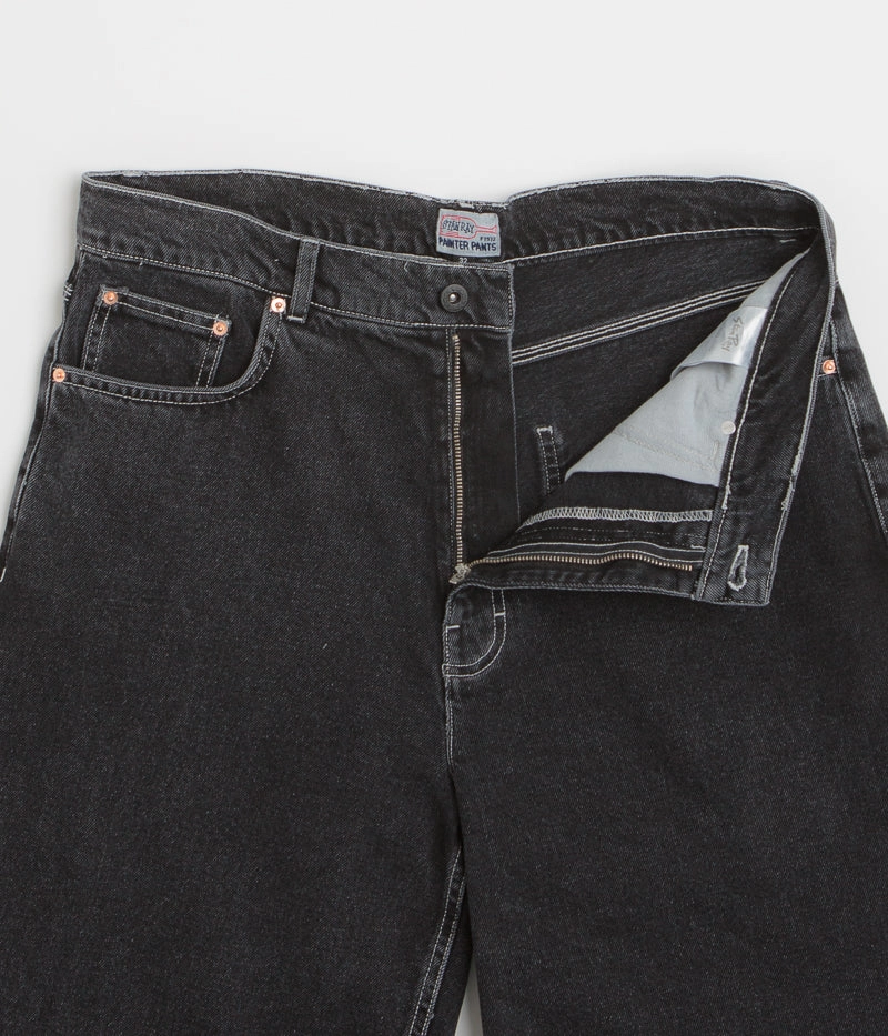 Stan Ray Wide 5 Shorts - Washed Black anti static coating