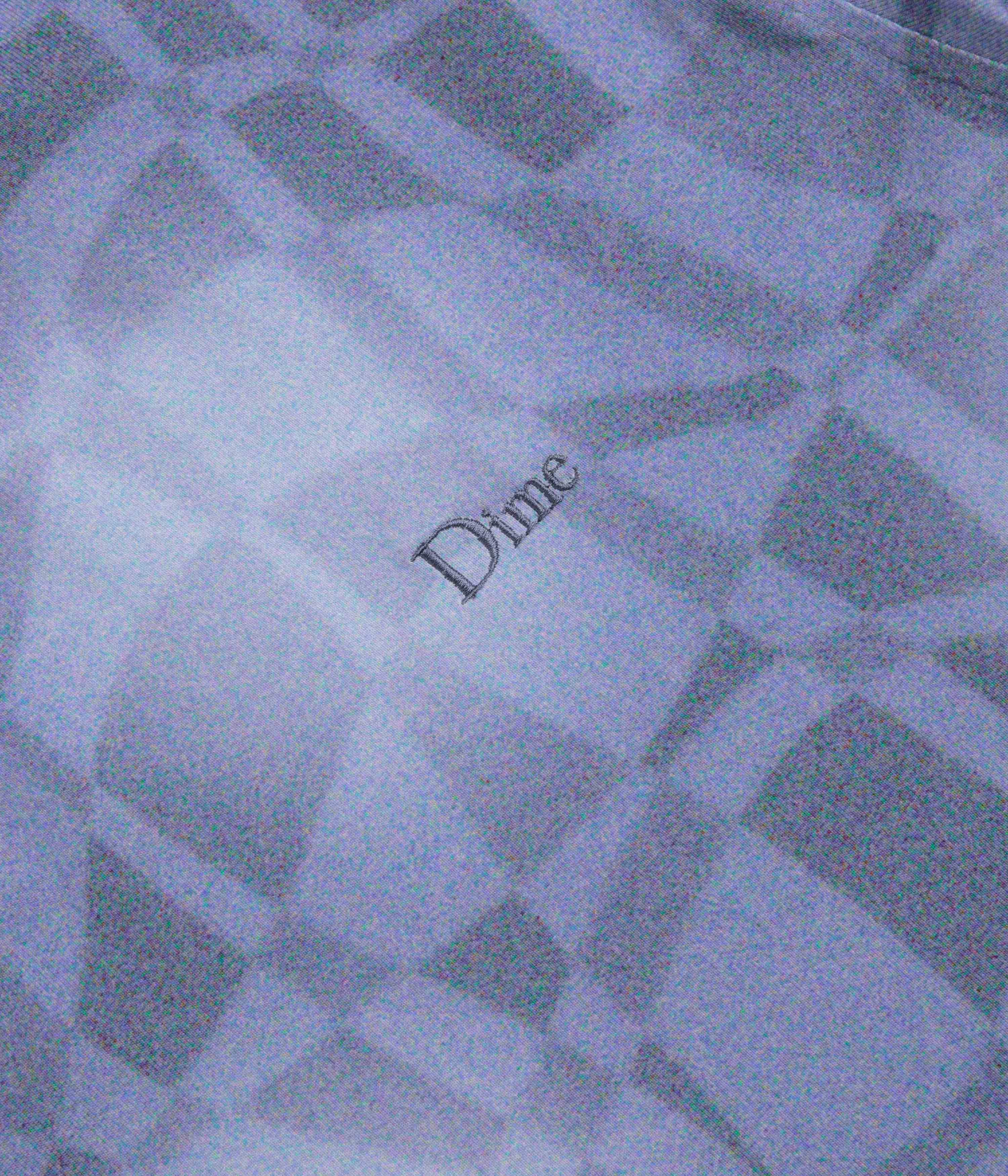 Dime Abstract Long Sleeve T-Shirt - Static Blue Essential Layer
