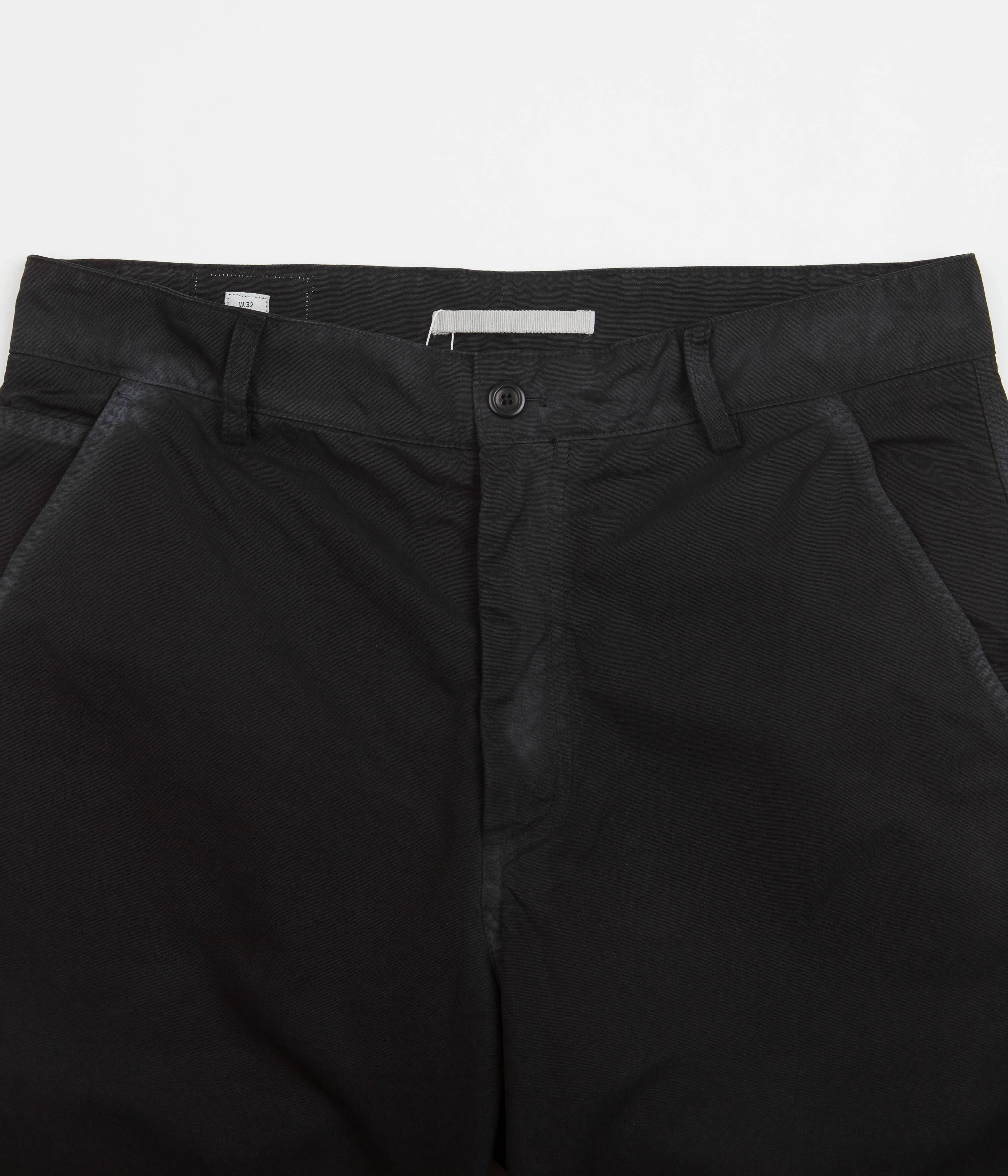 Norse Projects Lukas Tab Series Canvas Pants - Black Office Friendly