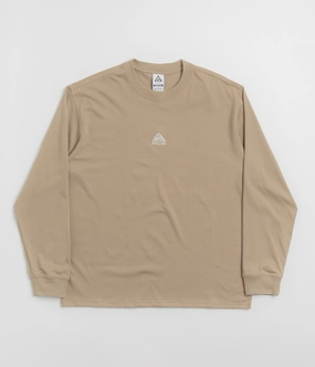Nike ACG Lungs Long Sleeve T-Shirt - Khaki Garment Dyed Technique Comfy Casual Wear