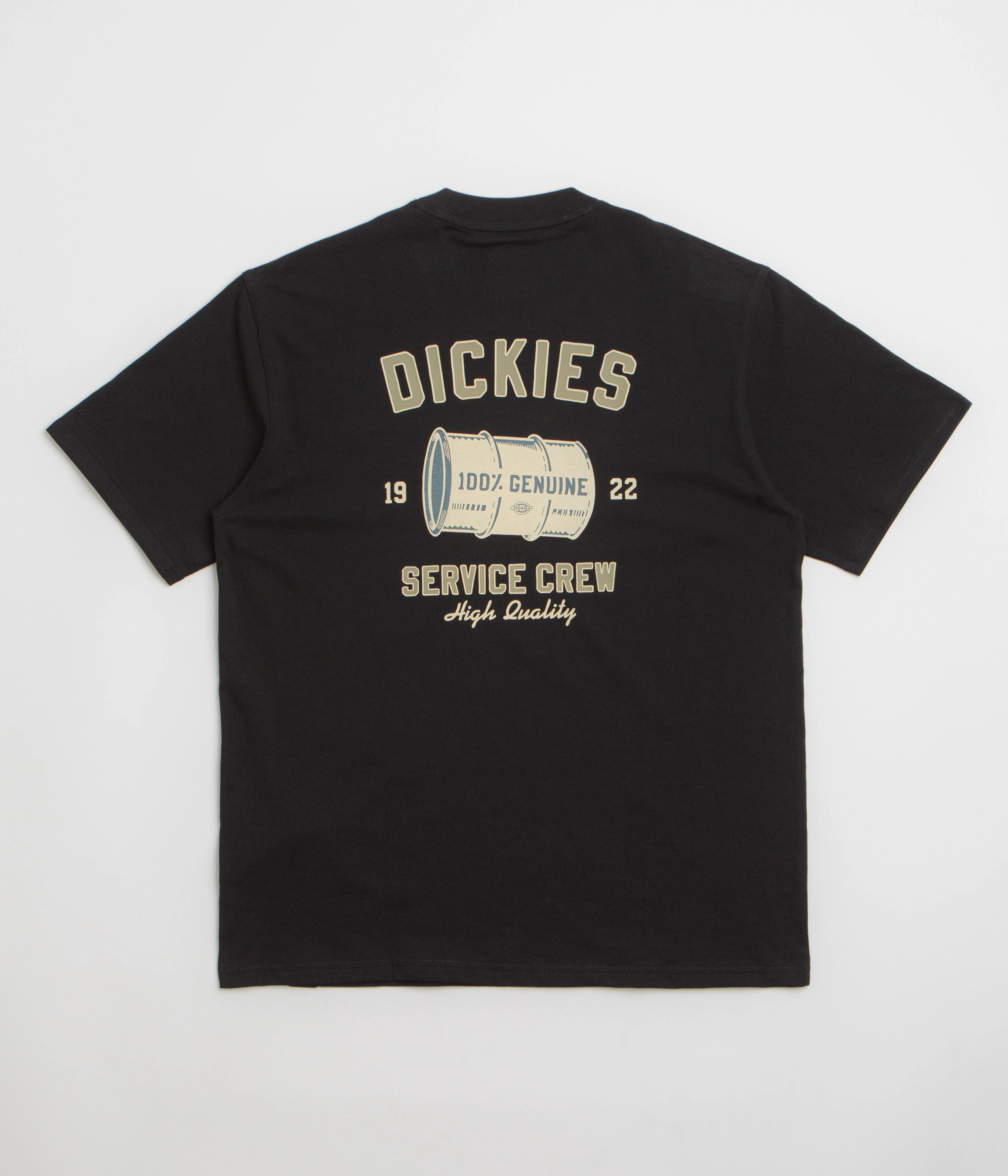 Comfy and Soft Dickies Service Crew T-Shirt - Black