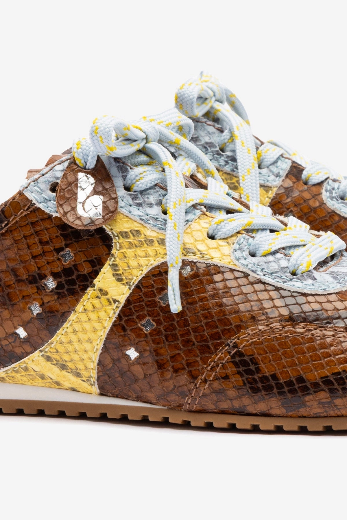 Stella Mule In Python Printed Leather Smooth Movement Refined Ease