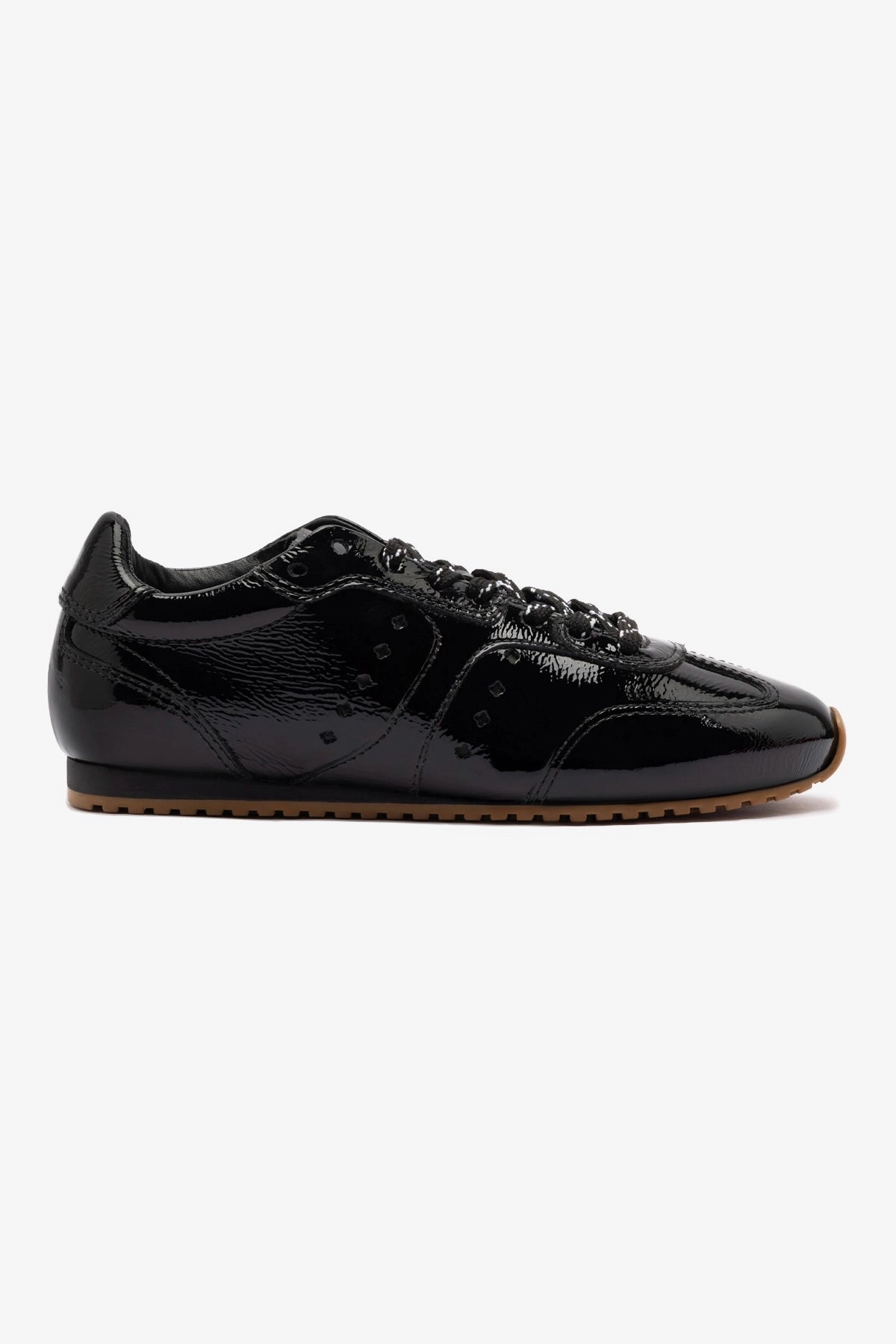 HighTop Zero Noise Stella Sneaker In Black Patent Leather