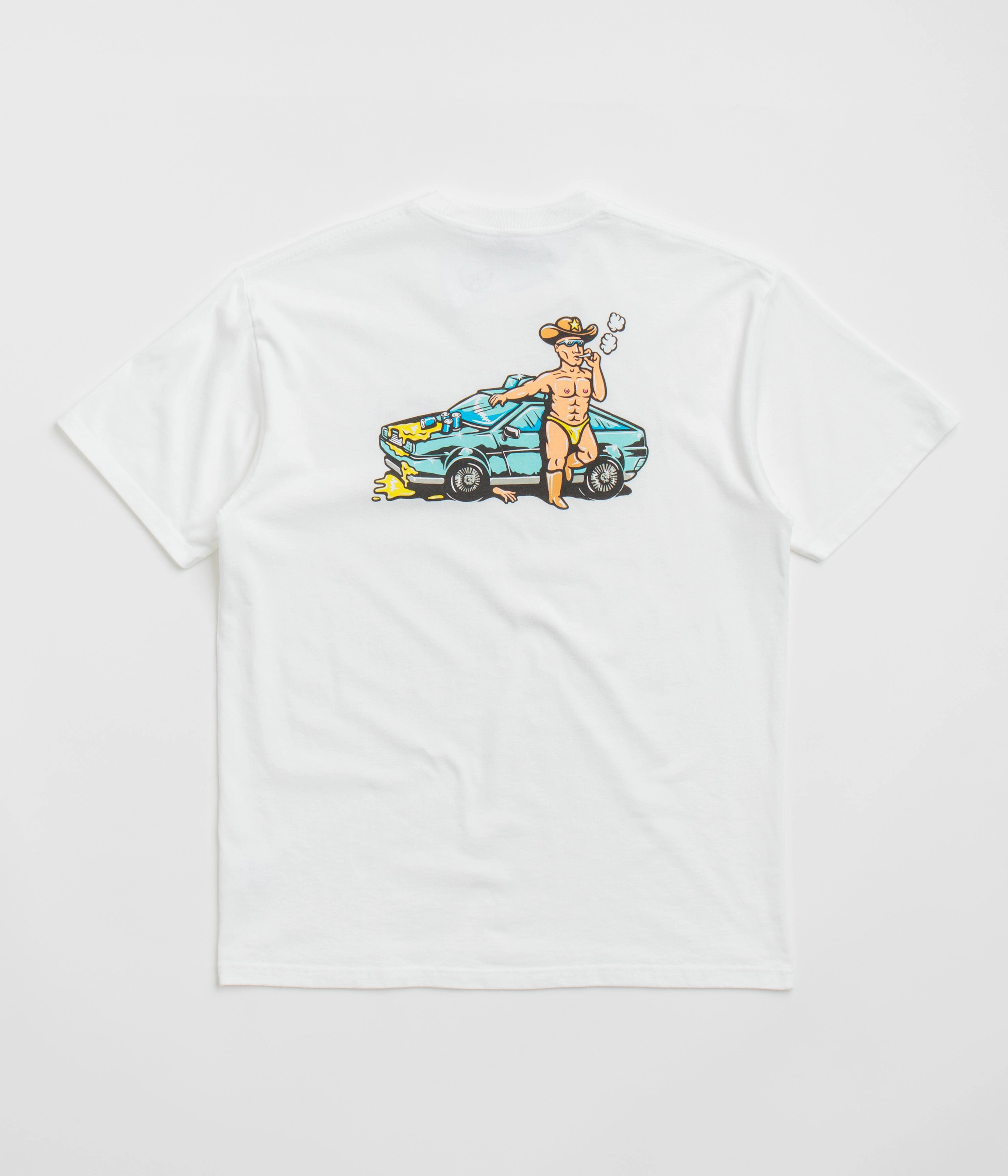 Stretchable Functional Comfort Polar Cowboy Cop T-Shirt - White