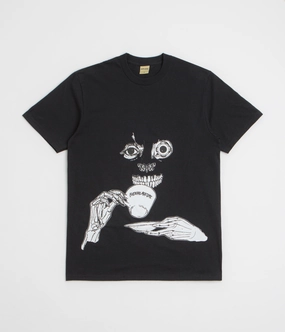 Lightweight Comfort Wear Basic Layering Fucking Awesome Teethface T-Shirt - Black