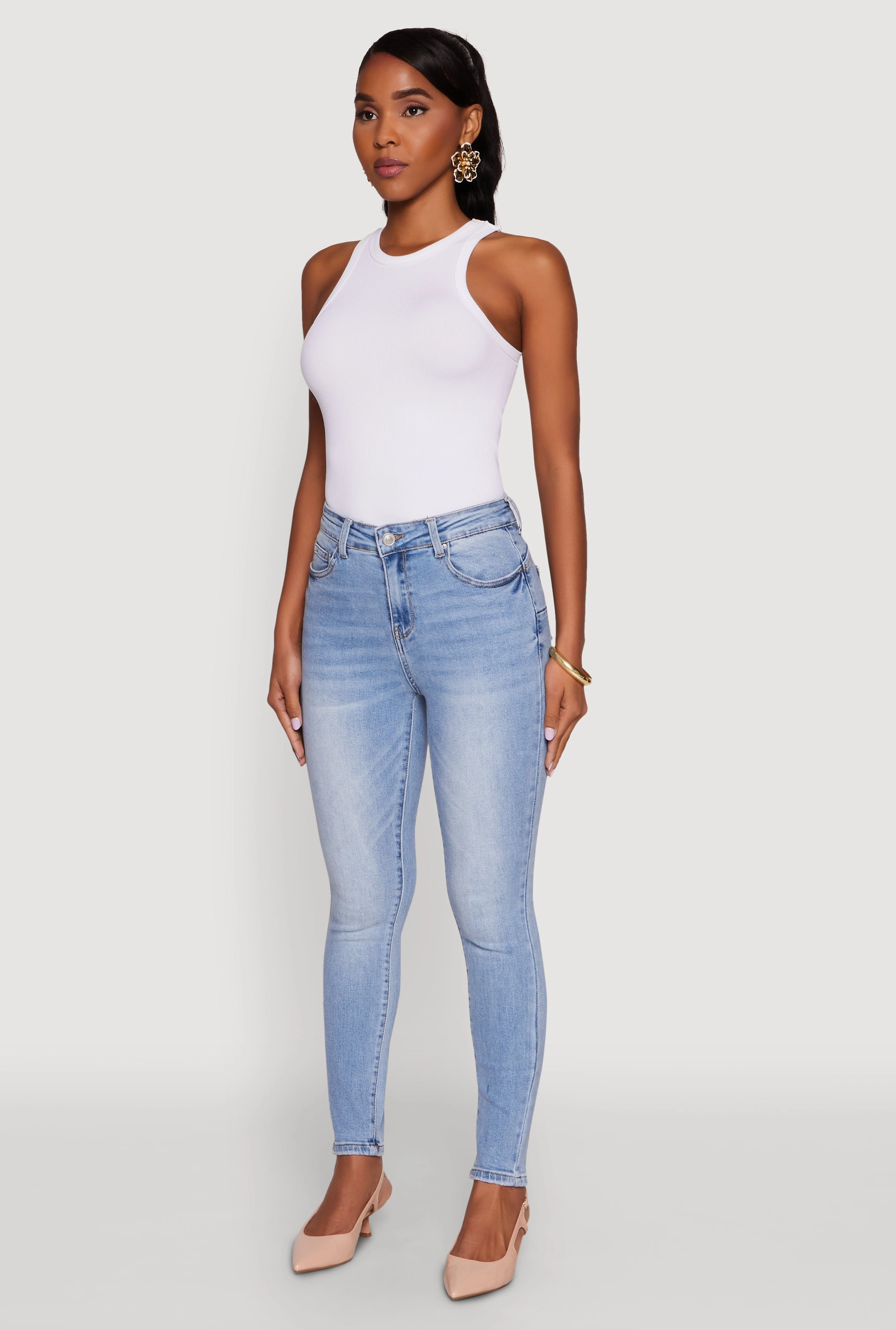 Plain Favorite On The Go WAX Push Up High Rise Skinny Jeans