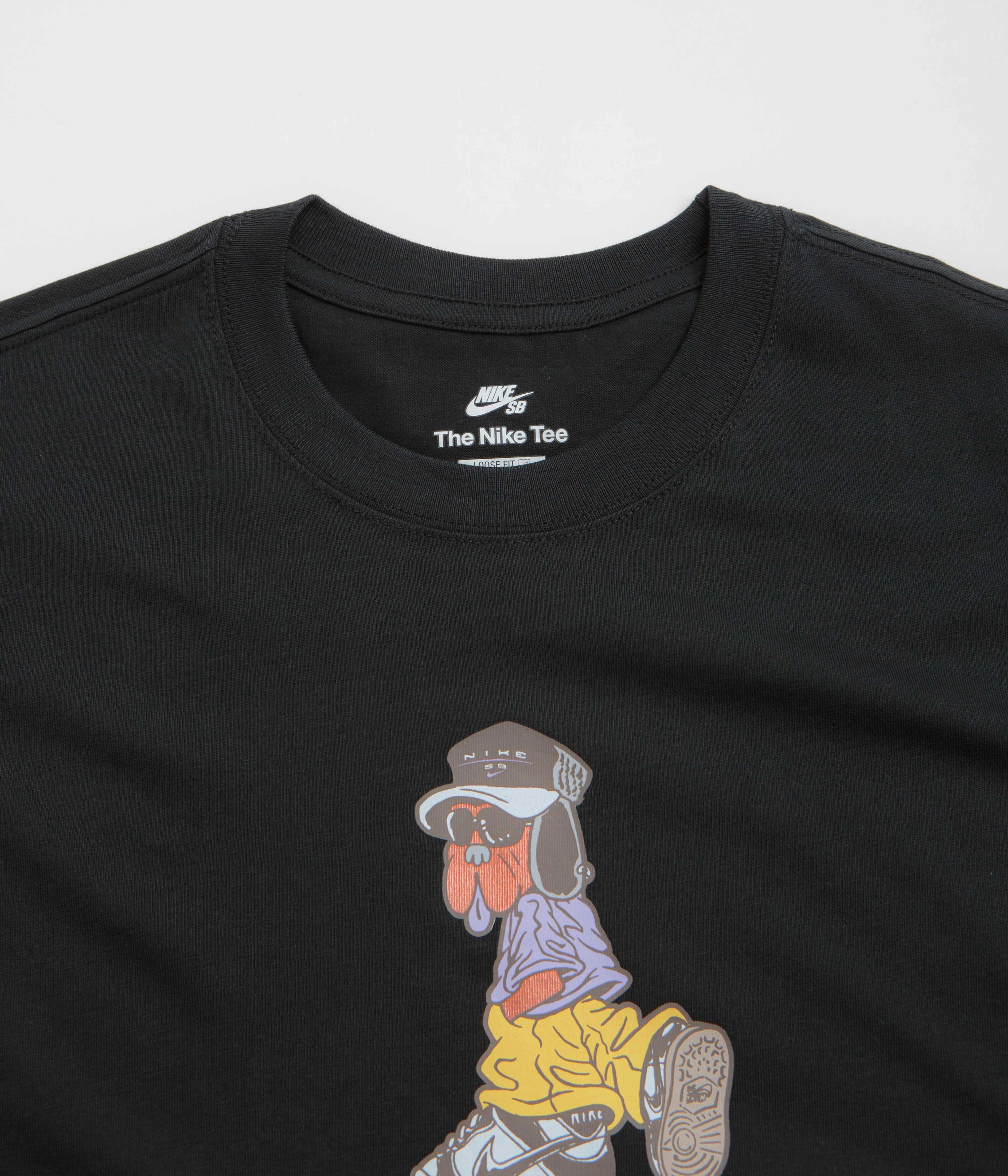 Nike SB Dunk Dog T-Shirt - Black Moisture Wicking Fabric