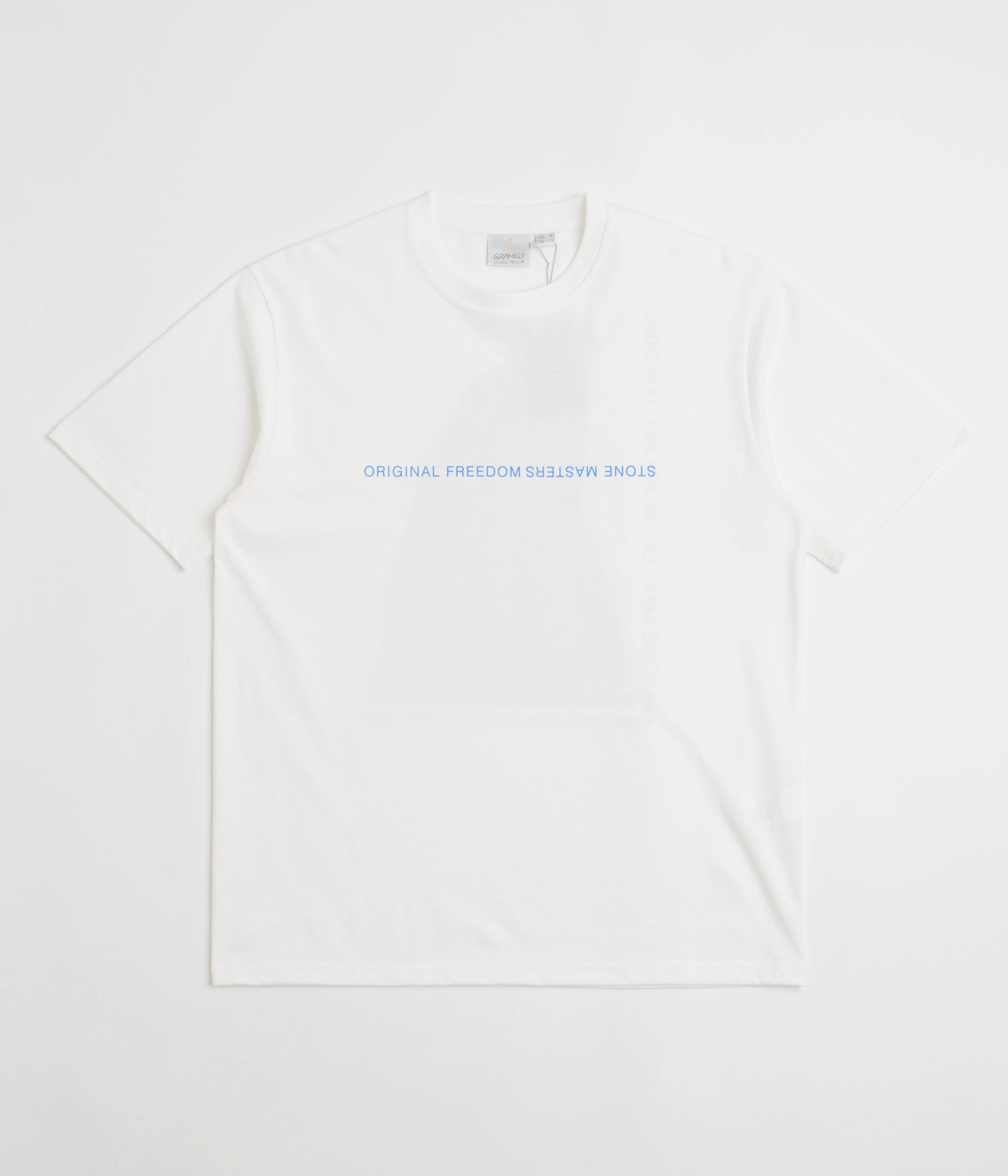 Fresh Style Trend Travel Outfit Gramicci Stonemasters Graphic T-Shirt - White