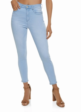 Smart Fit WAX Solid High Waisted Skinny Jeans