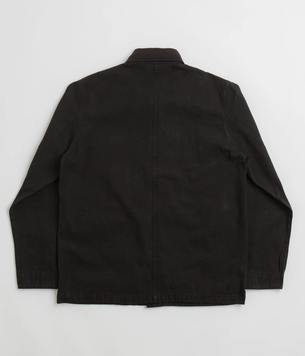 Norse Projects Standard Twill Overshirt - Black Modular Attachments Soft Fleece