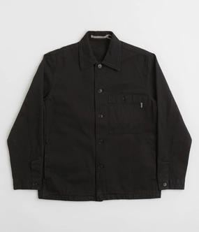 Norse Projects Standard Twill Overshirt - Black City Layer Style