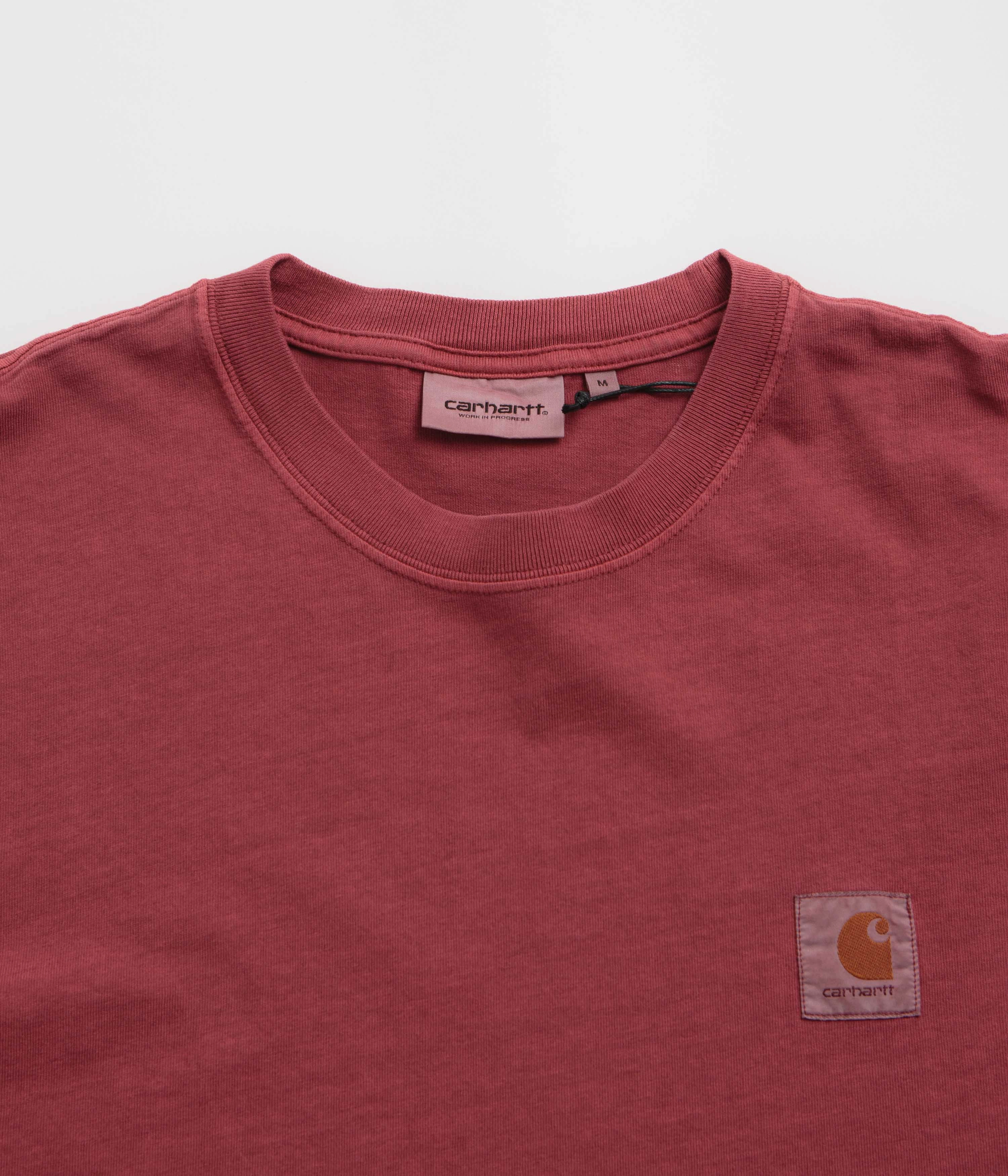 Easy Care Material Carhartt Vista Long Sleeve T-Shirt - Scarlet