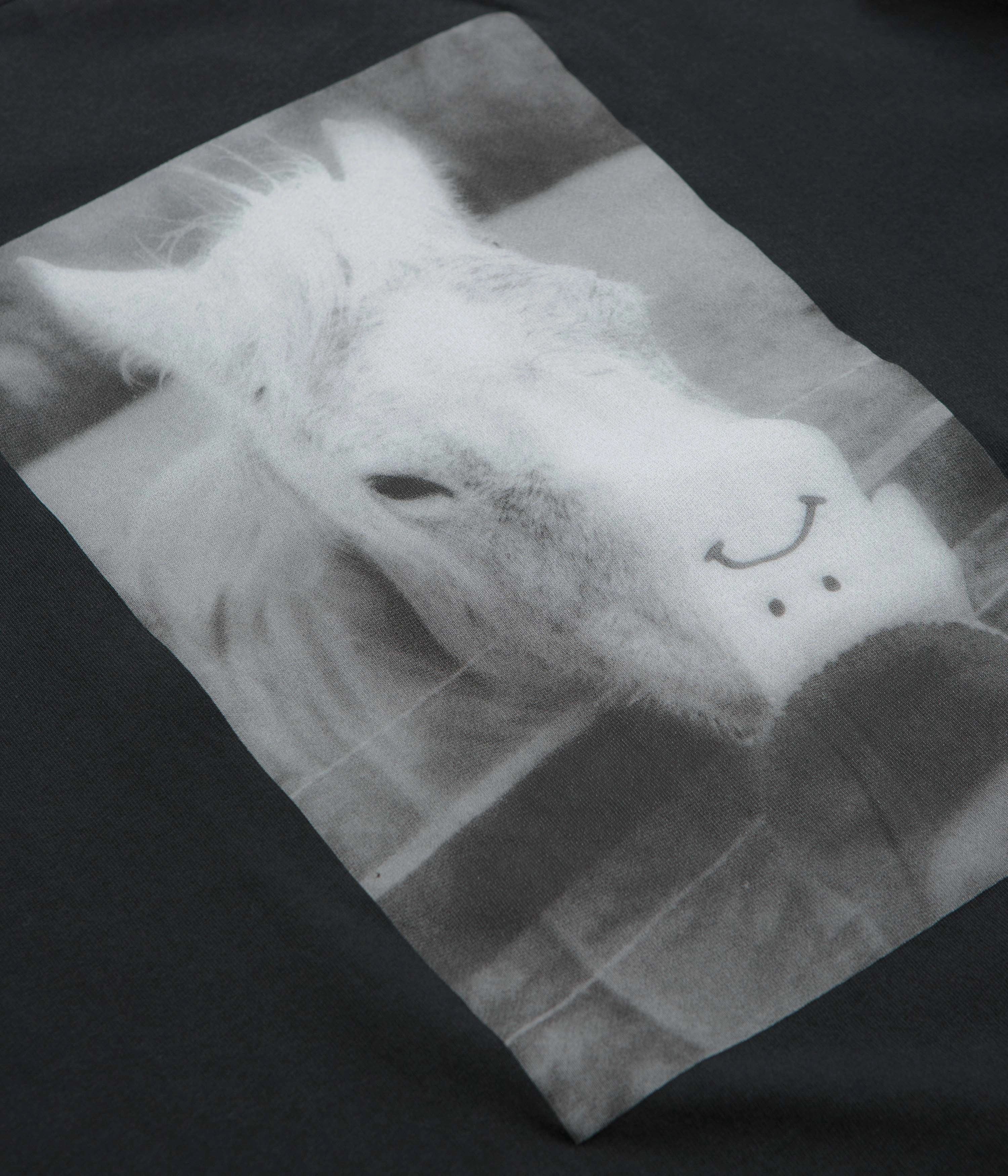 Stretch Fabric Technology Polar Horse Hand T-Shirt - Silver Black