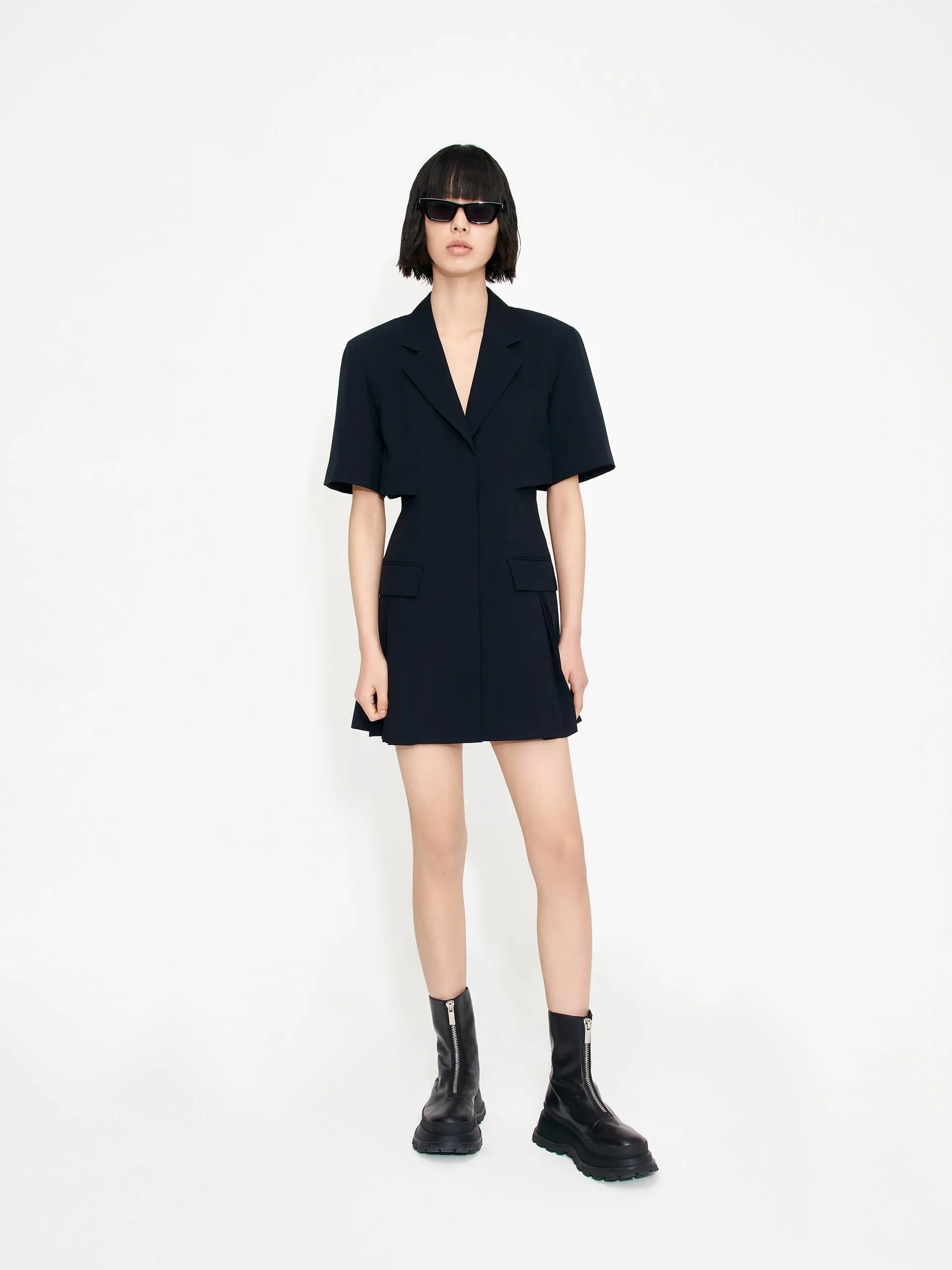 Evening Motion Work Vibes Blazer Mini Dress
