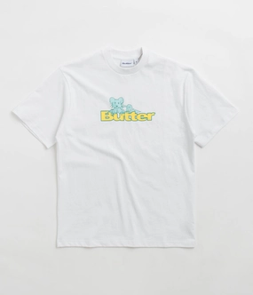 Butter Goods Rat Logo T-Shirt - White VintageWash Outdoor Trend Look