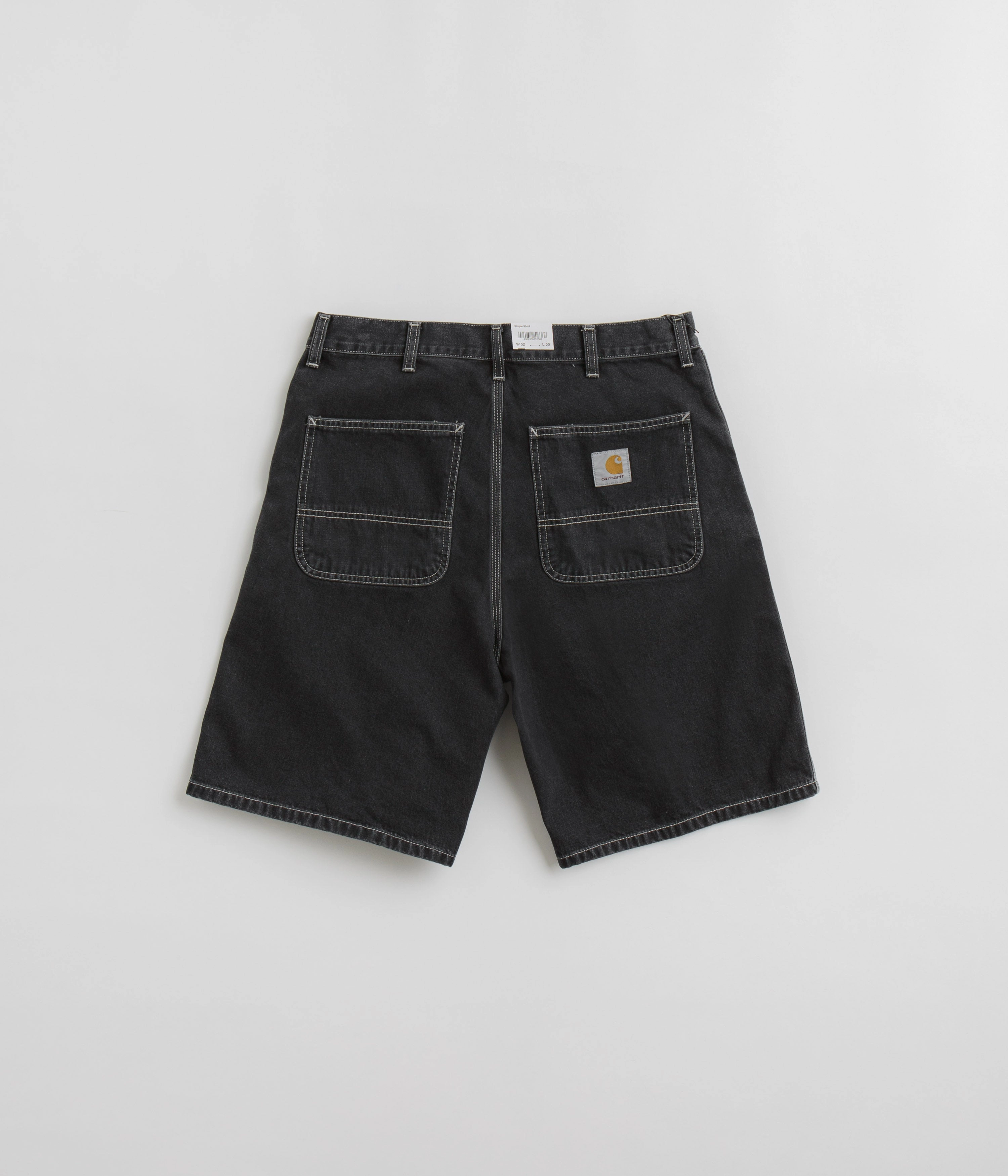 Summer Layers Carhartt Simple Shorts - Heavy Stone Washed Black