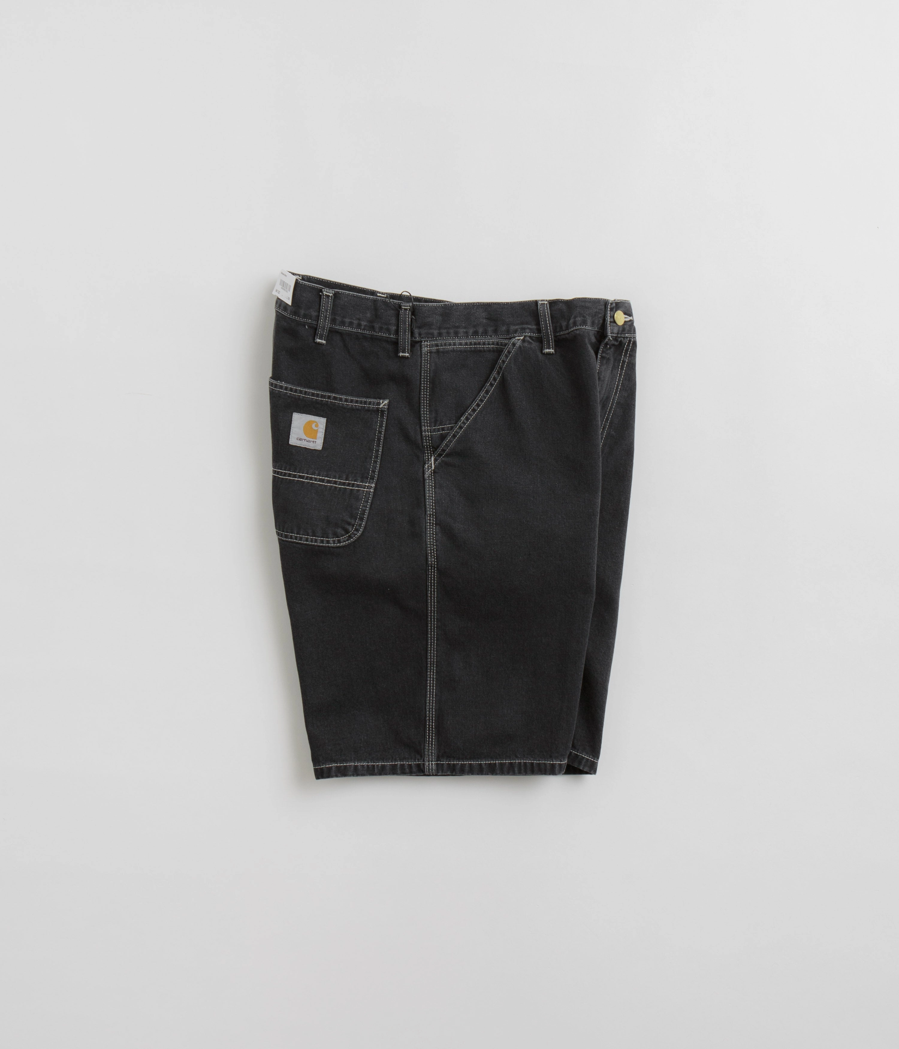 Comfortable Waistband Carhartt Simple Shorts - Heavy Stone Washed Black