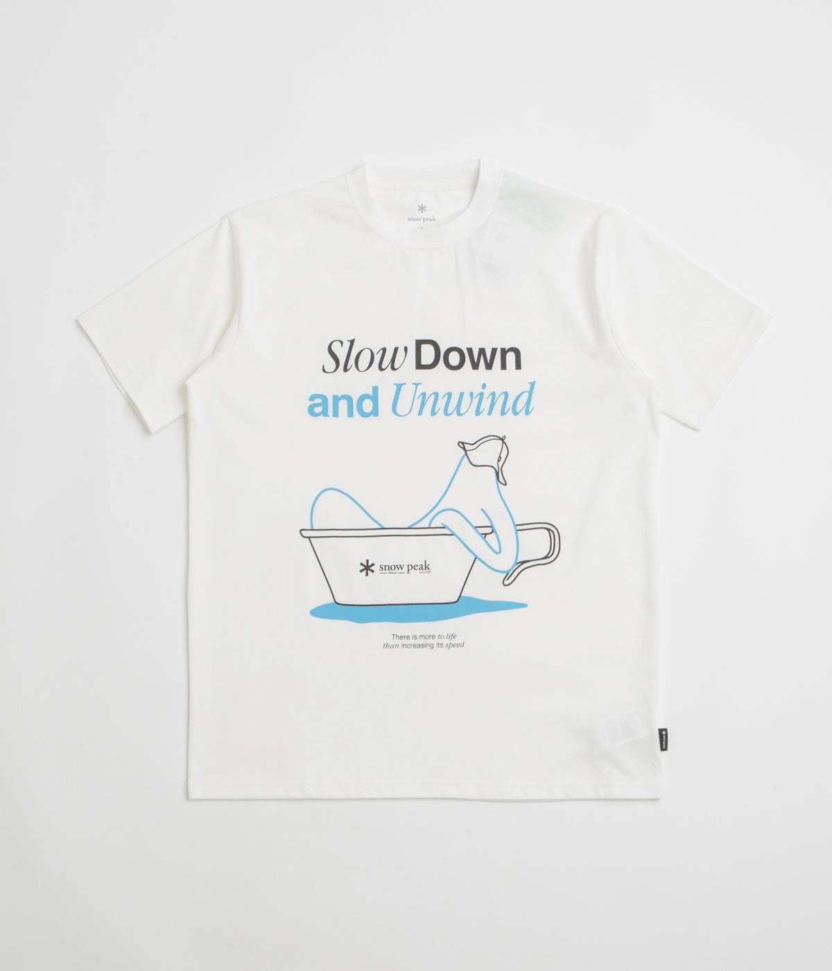 Snow Peak Relaxation T-Shirt - Off White Cozy and Soft