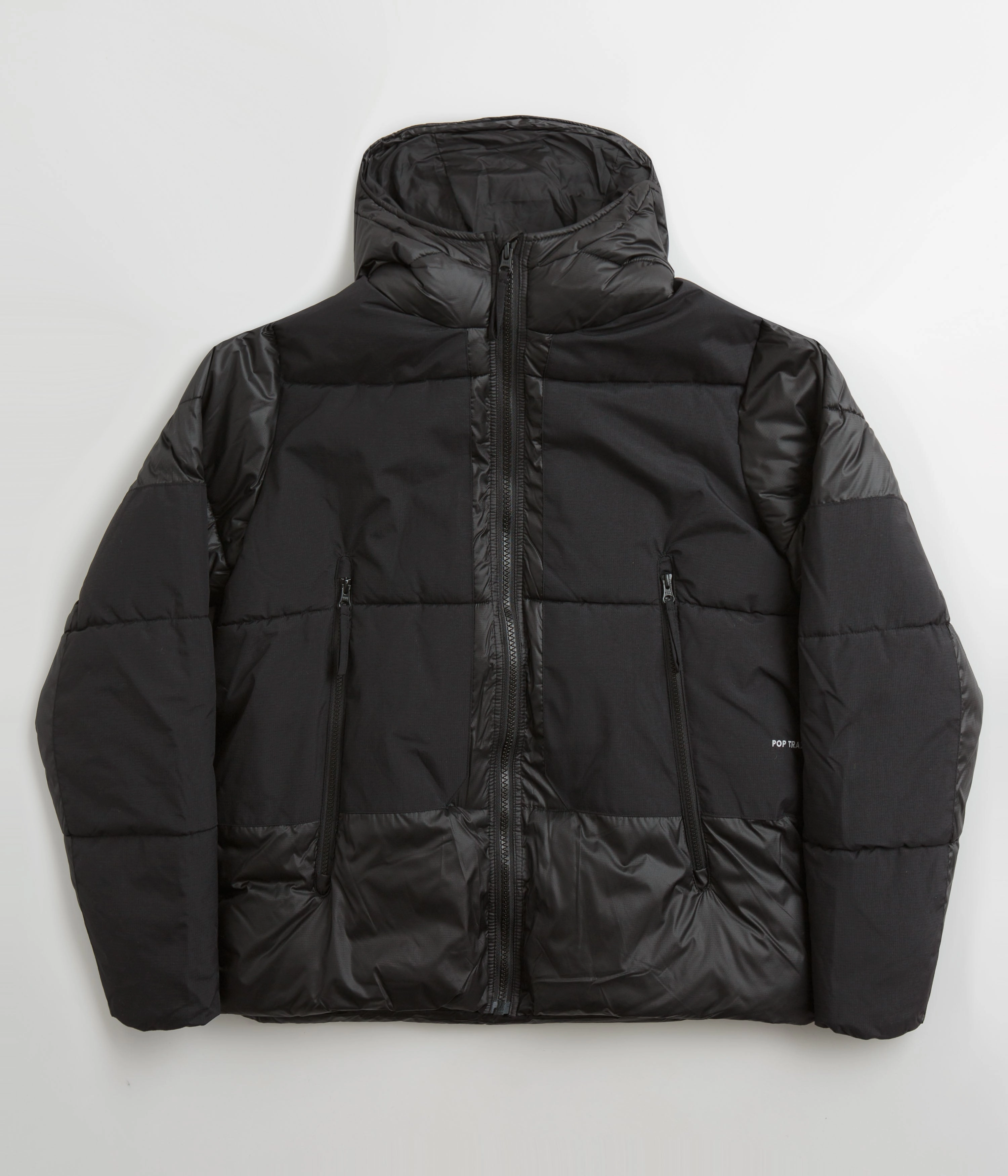 Ergonomic Armhole Cut Pop Trading Company Puffer Jacket - Black