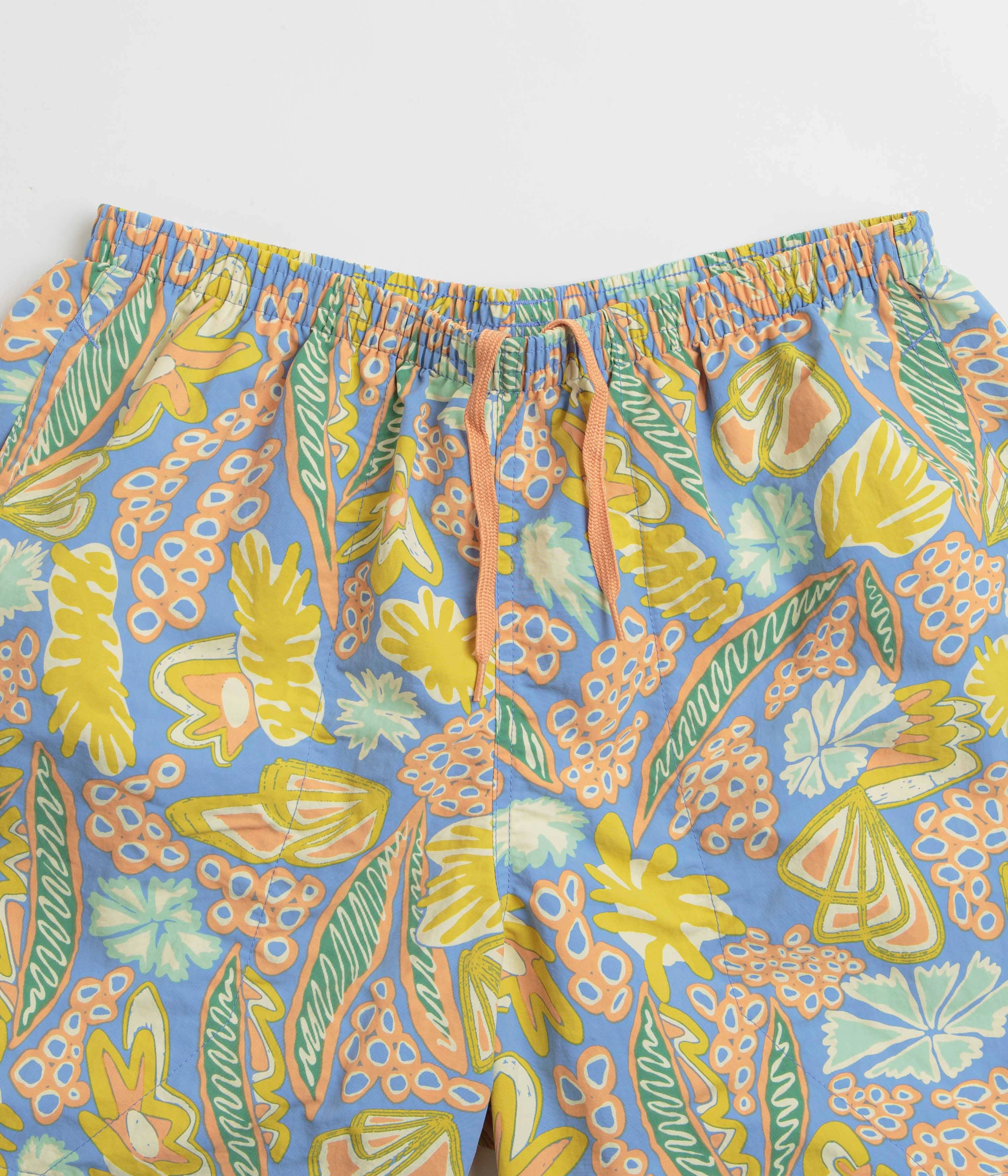 Patagonia Baggies 5" Shorts - Flourish: Abundant Blue Geometric Pattern Sport Comfort