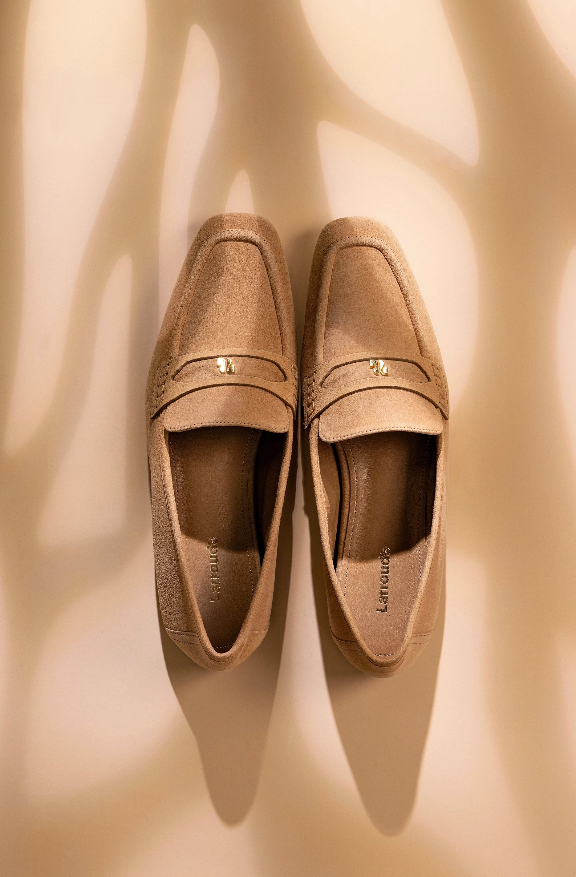 Suki Flat Loafer In Peanut Suede Plus Fit