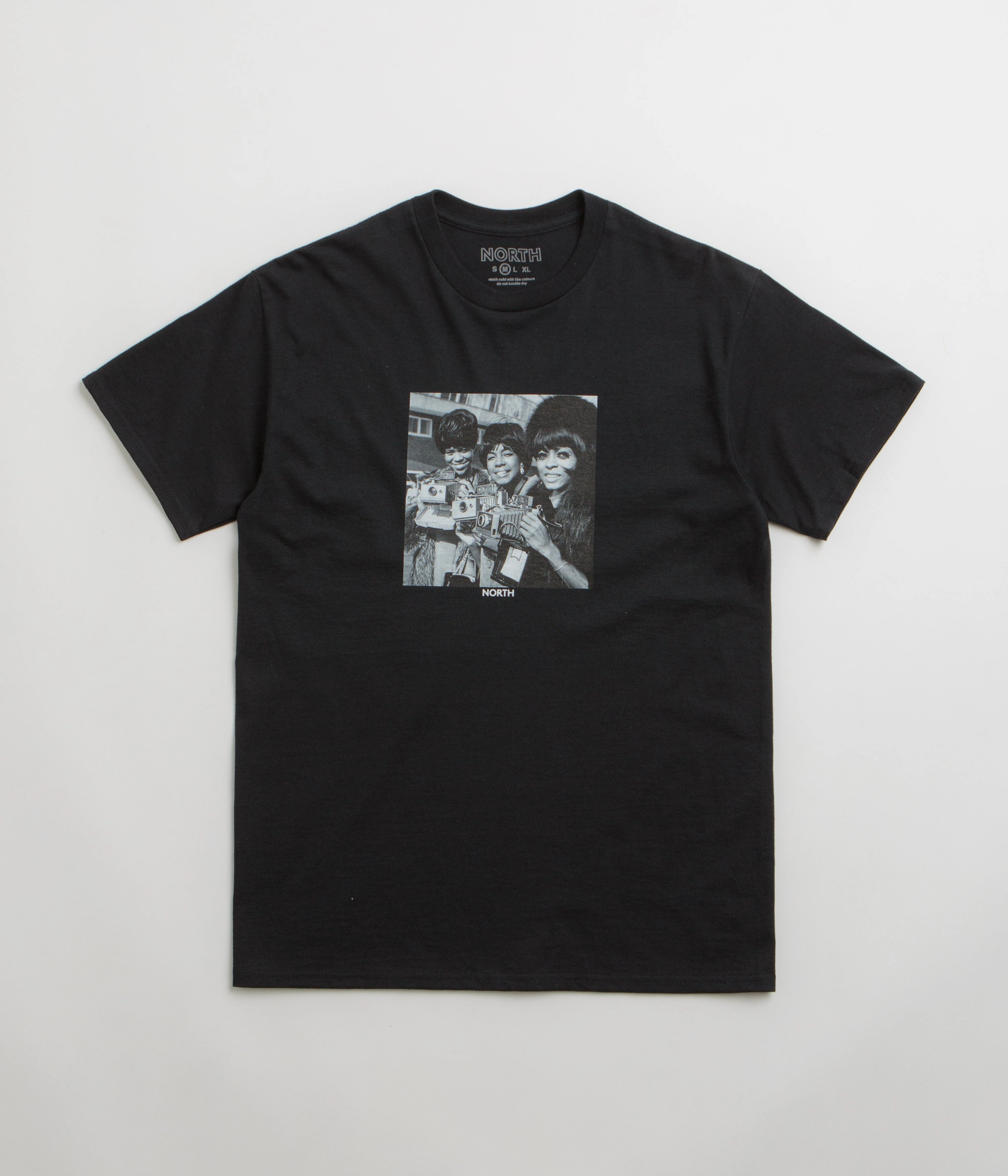 Outdoor Style Trend Customizable North The Supremes T-Shirt - Black