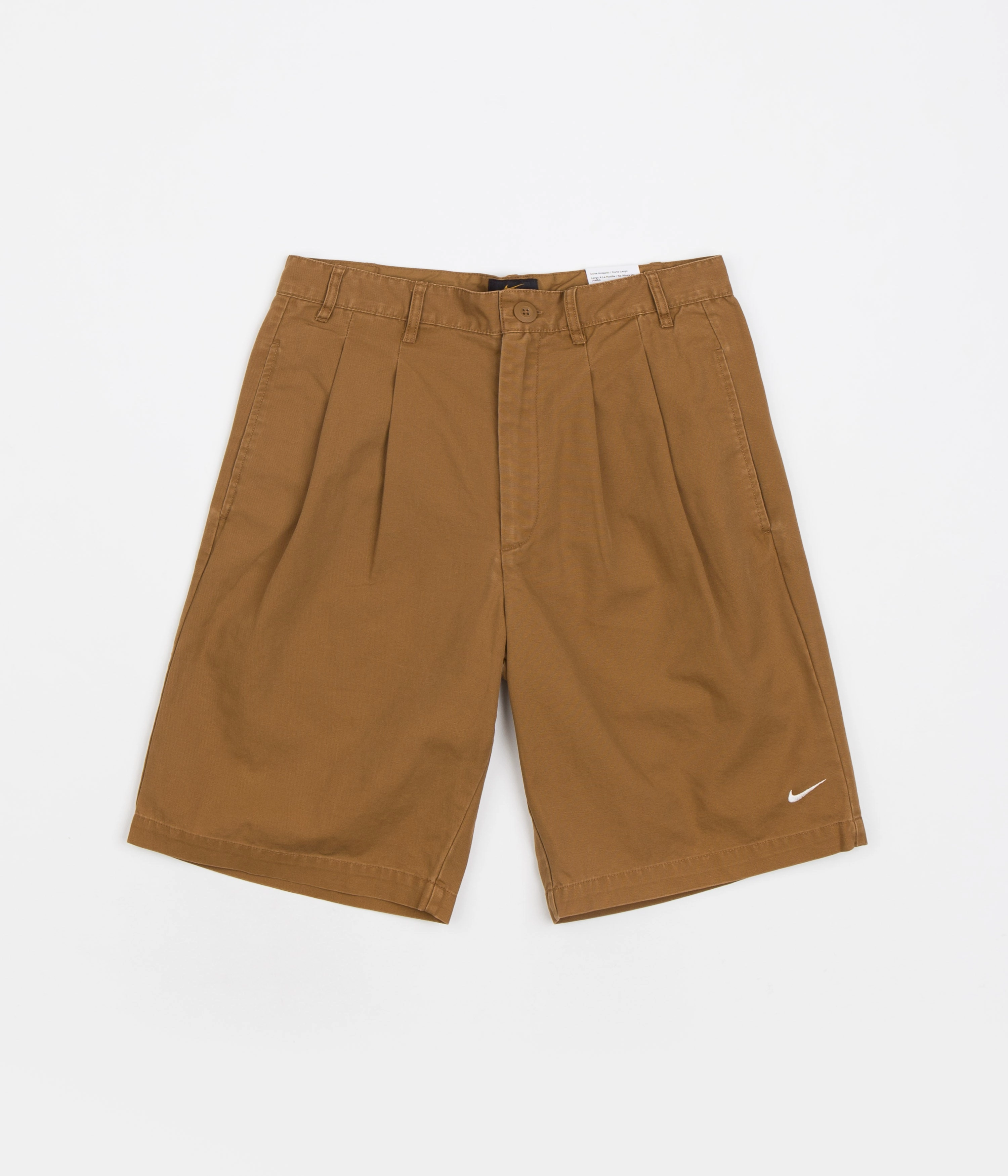 Nike Pleated Chino Shorts - Ale Brown / White Printed Pattern Flexible shape