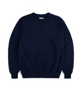 Sunray Sportswear Puamana Raglan Cotton Sweatshirt: Dark Navy Cold-Weather Apparel Cozy Comfort