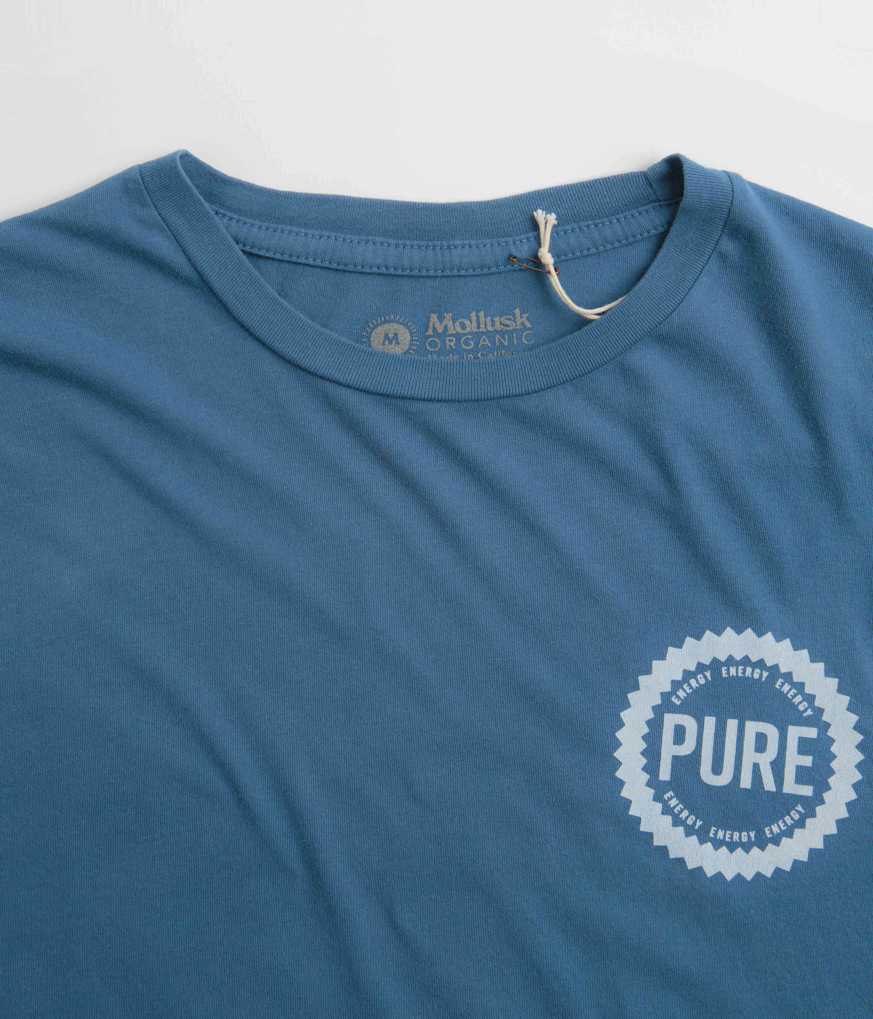 warm weather Essential Layer Mollusk Pure Energy T-Shirt - True Blue