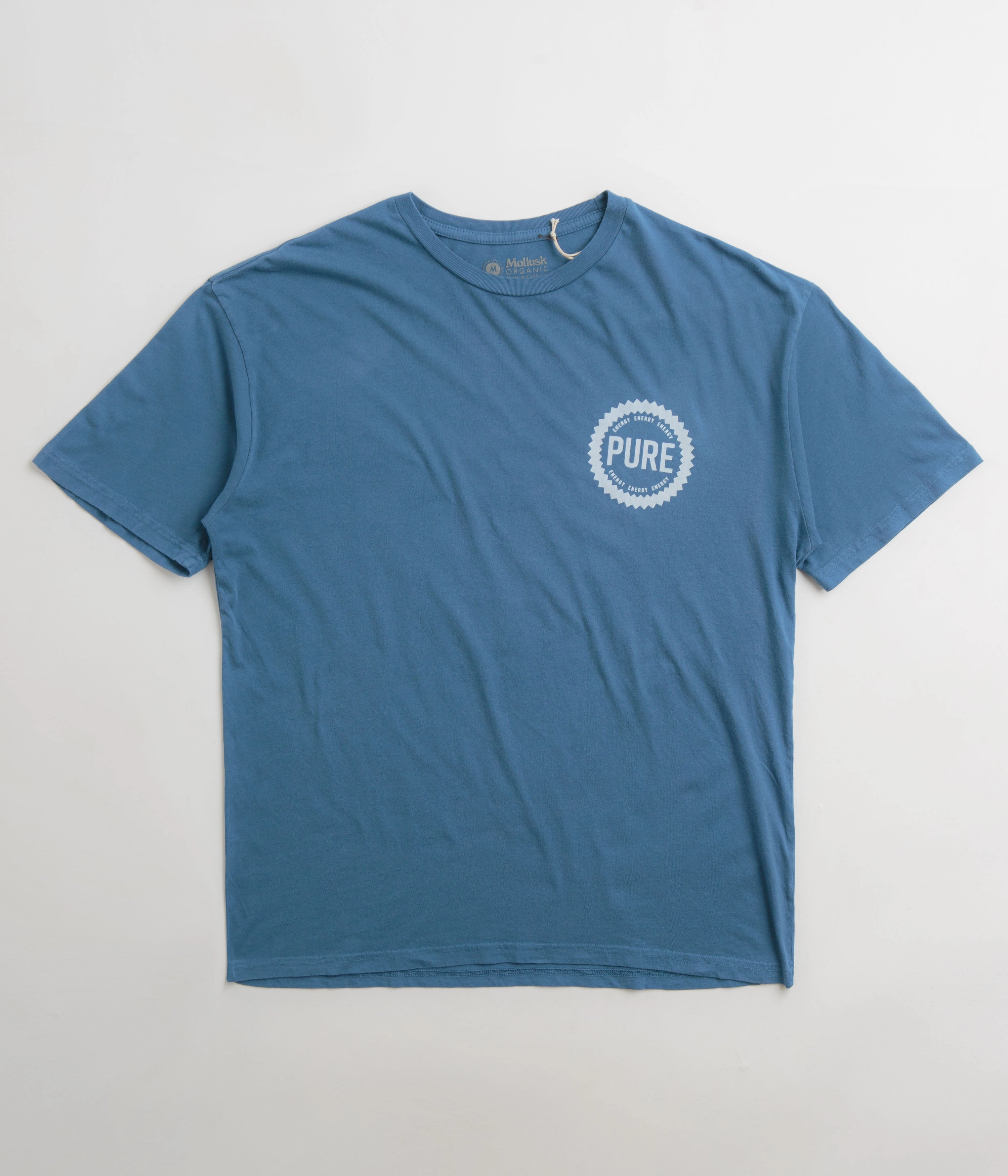 Mollusk Pure Energy T-Shirt - True Blue Good stretch Comfort Design