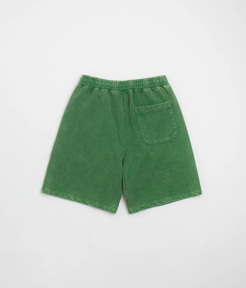 Sleek Stretch Dime Cyclone French Terry Shorts - Evergreen Snow Washed