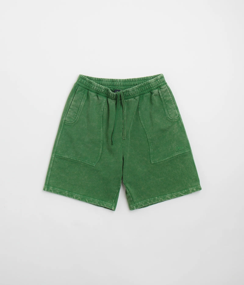 Quick Dry Technology Water Resistant Dime Cyclone French Terry Shorts - Evergreen Snow Washed