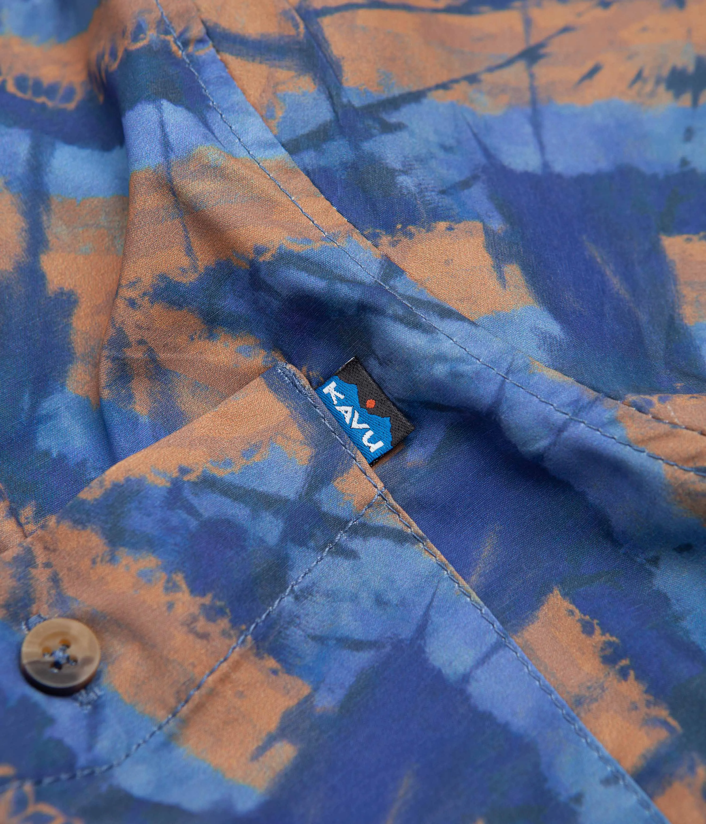 Kavu River Wrangler Short Sleeve Shirt - Circle Tie Dye Anniversary Special