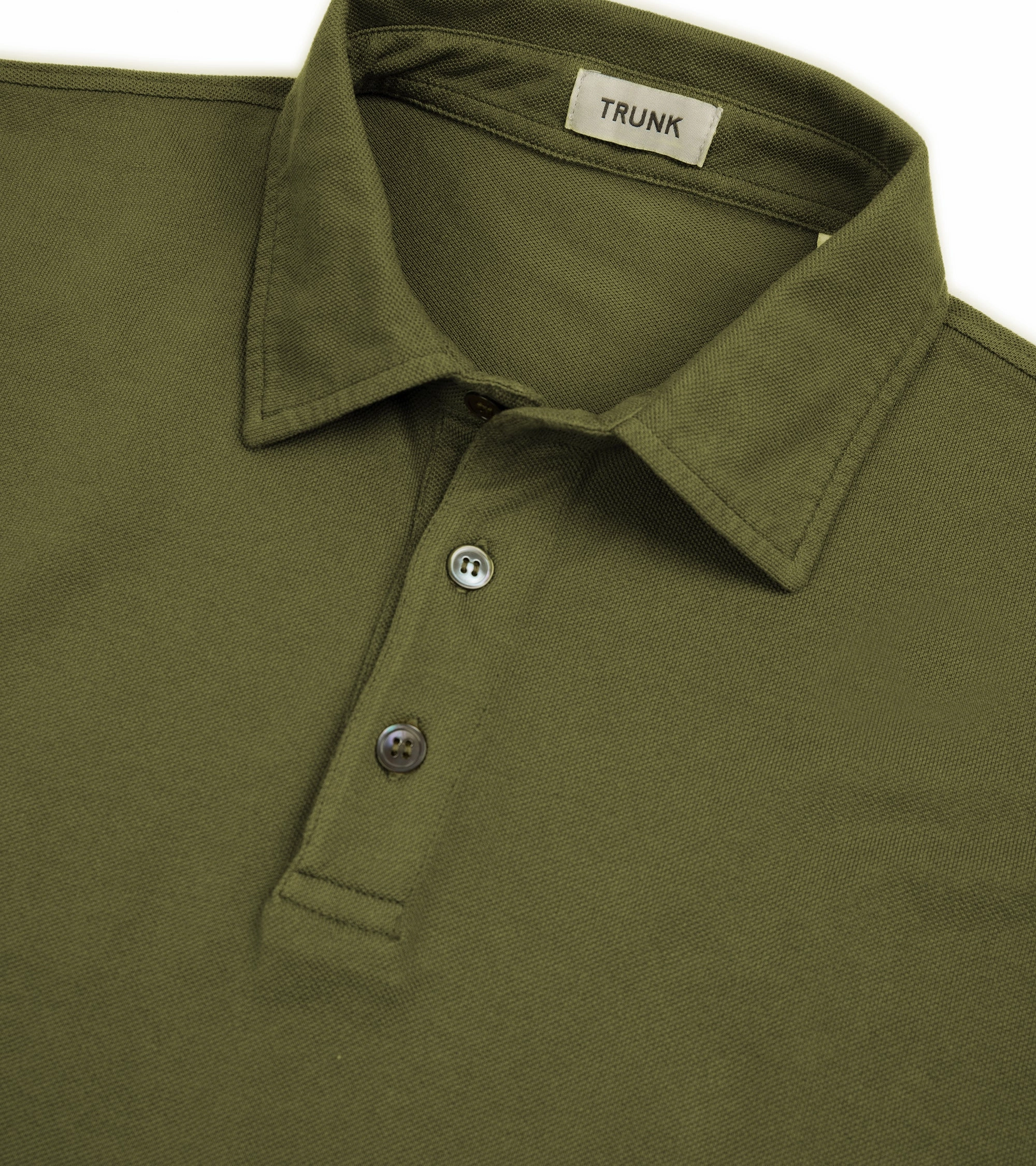 Trunk Moxon Short Sleeve Polo Shirt: Olive Chic Design