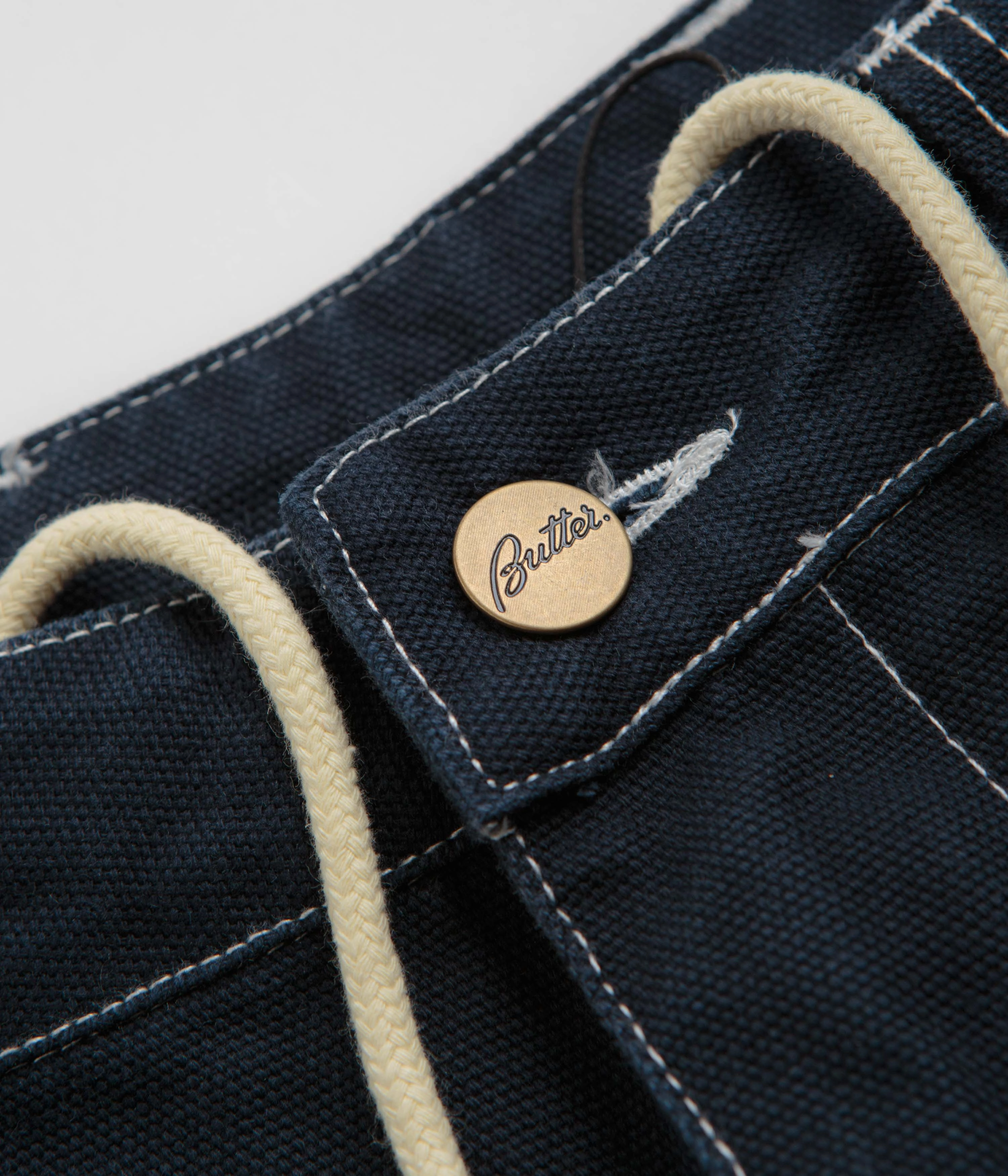 High Rise Design Quick Dry Fit Butter Goods Work Pants - Navy