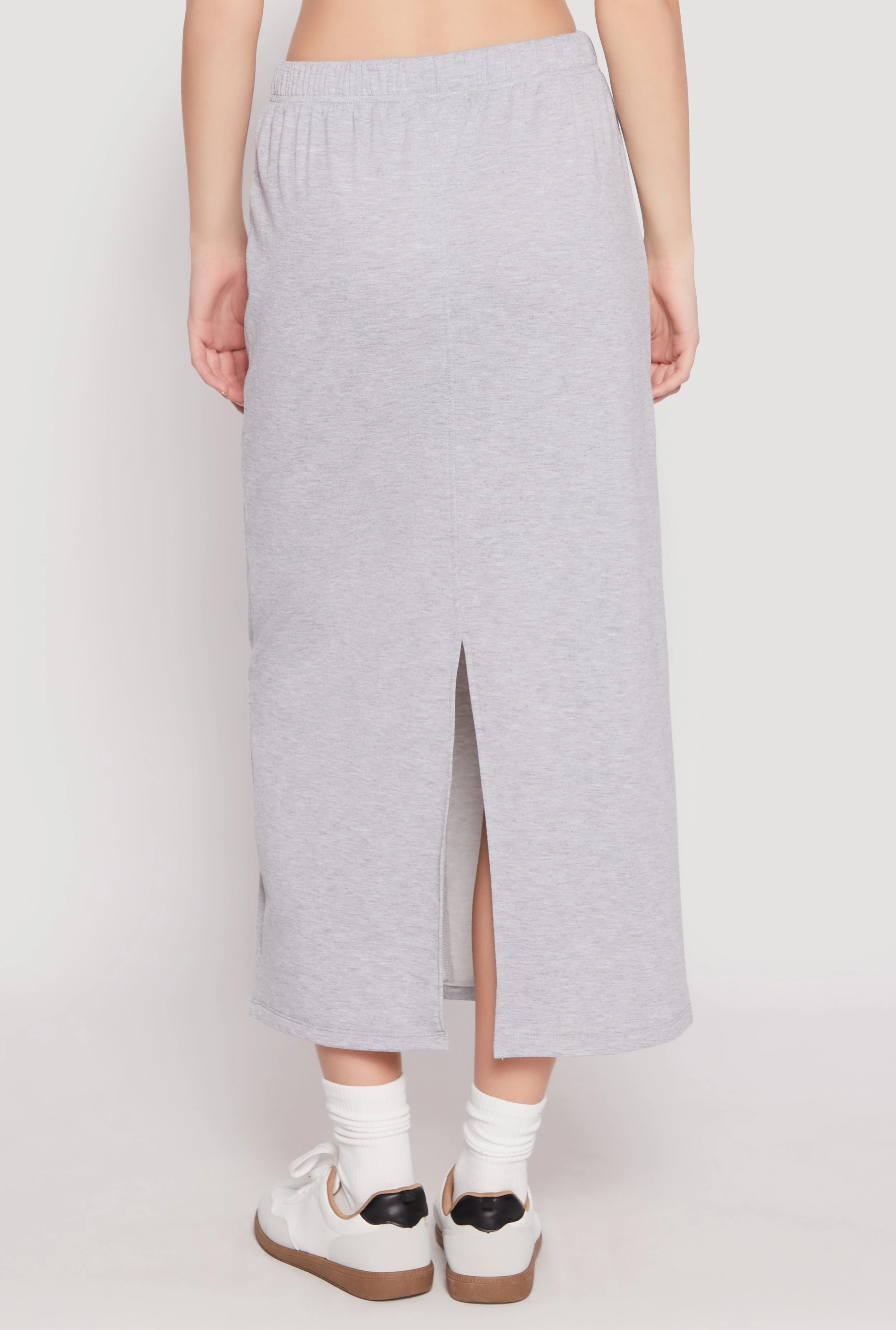 Cool Details Low Impact Dye Almost Famous Fleece Maxi Skirt