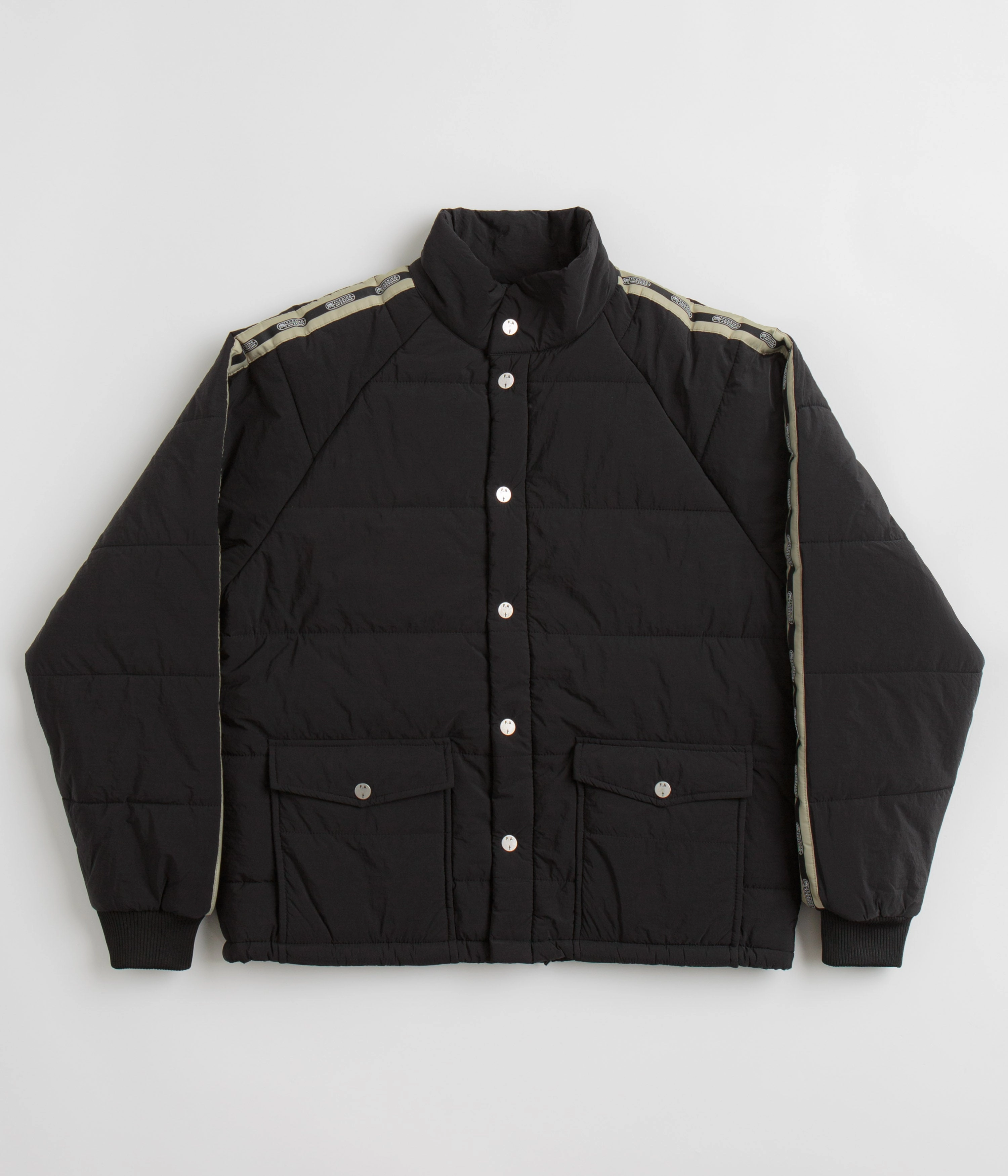 Fucking Awesome Dill Racing Puffer Jacket - Black Quilted Interior Layer Modular Layering Compatibility