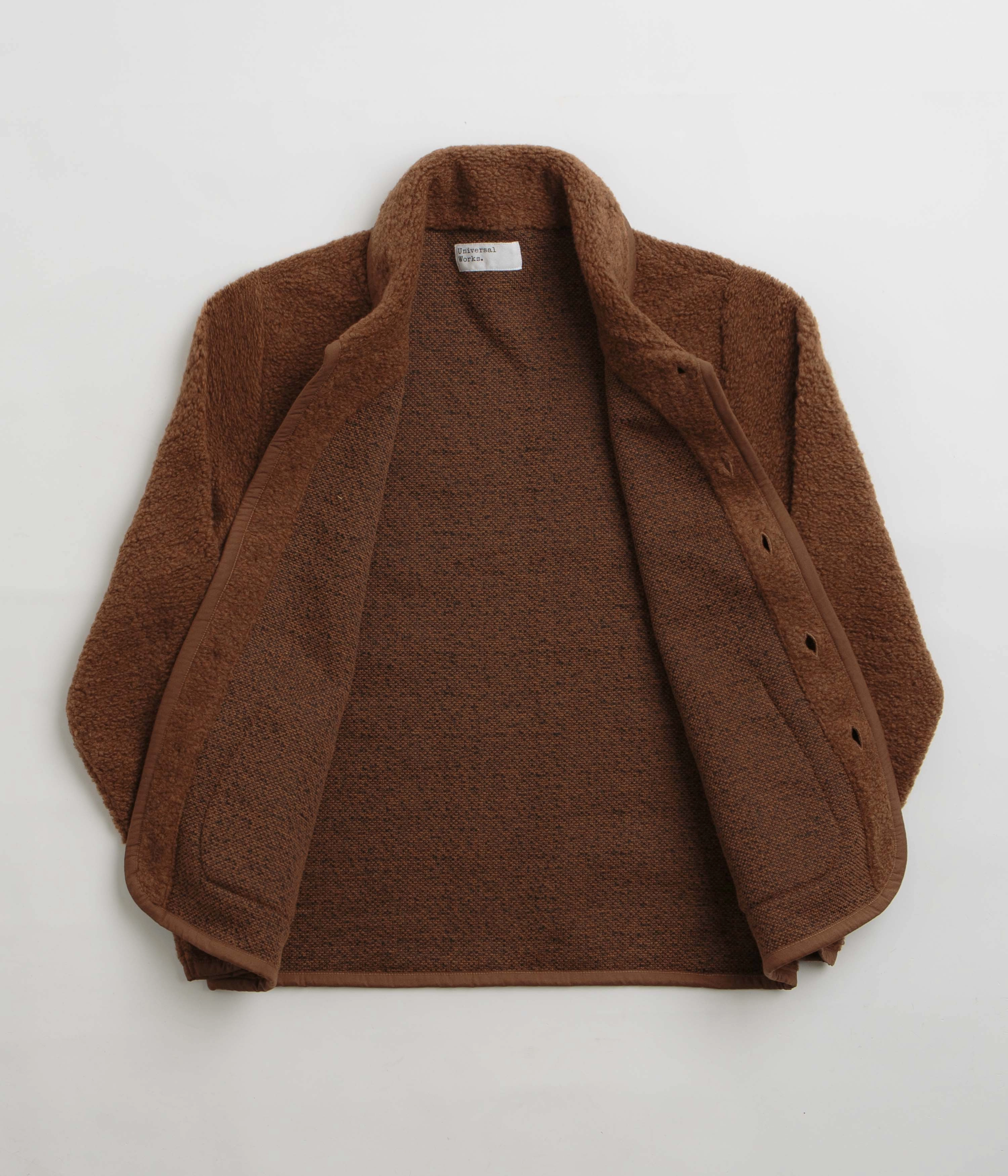 Universal Works Lancaster Jacket - Brown / Brown Noise Reduction Design