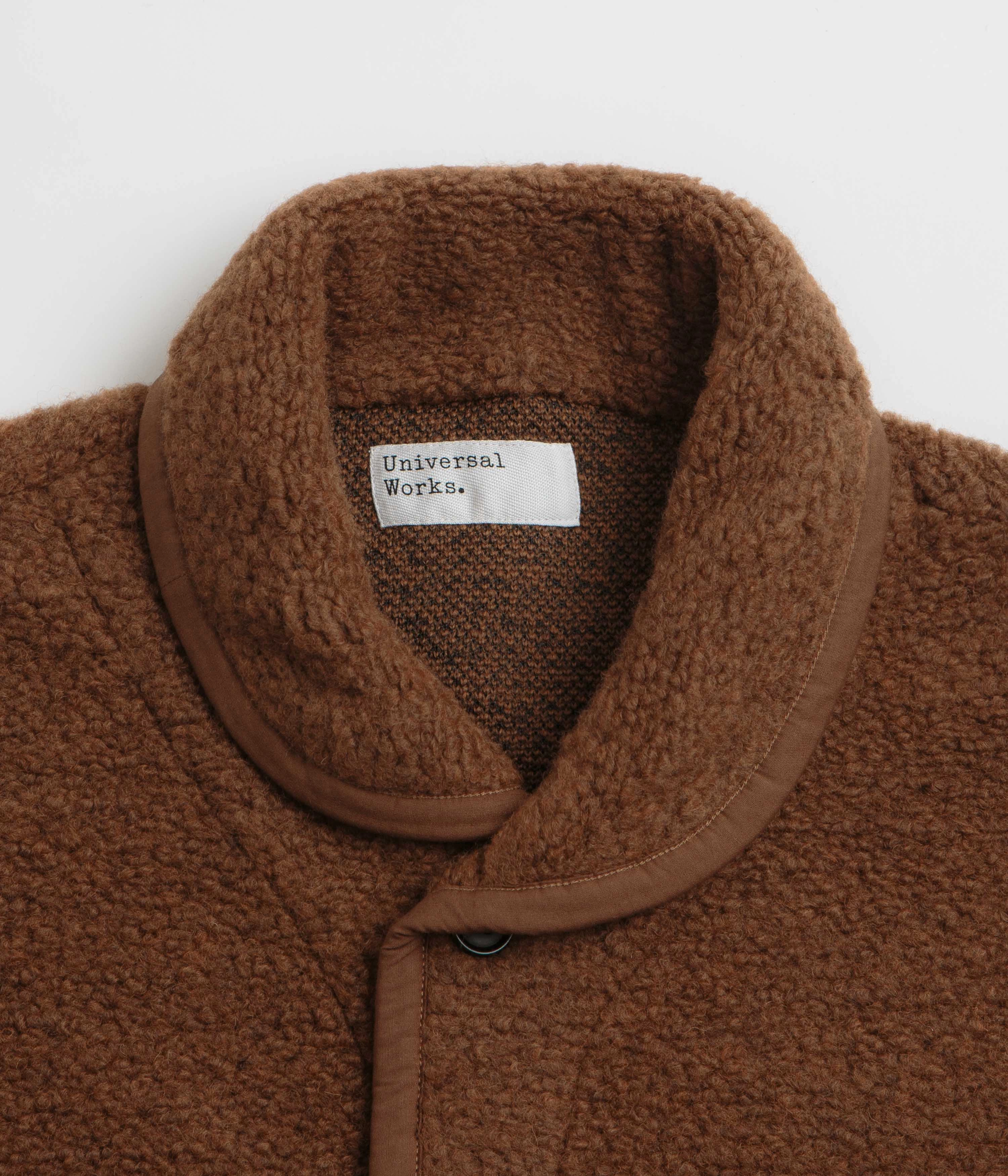 Non Slip Collar Outdoor Adventure Universal Works Lancaster Jacket - Brown / Brown
